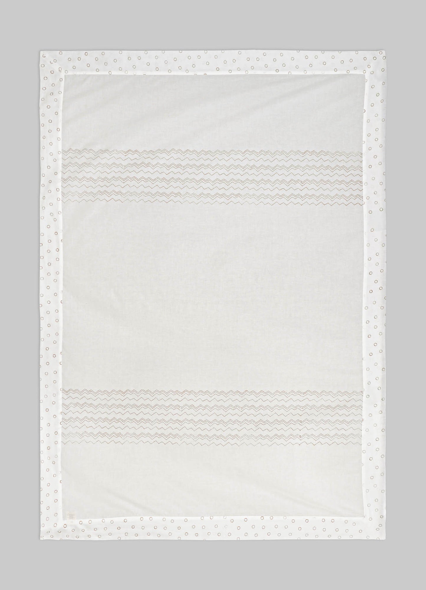 Mela Red & Beige Baby Flat Sheet