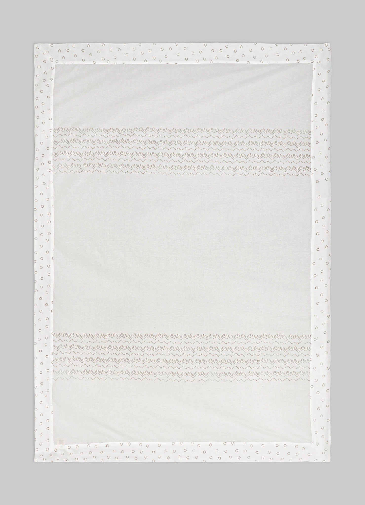 Mela Red & Beige Baby Flat Sheet