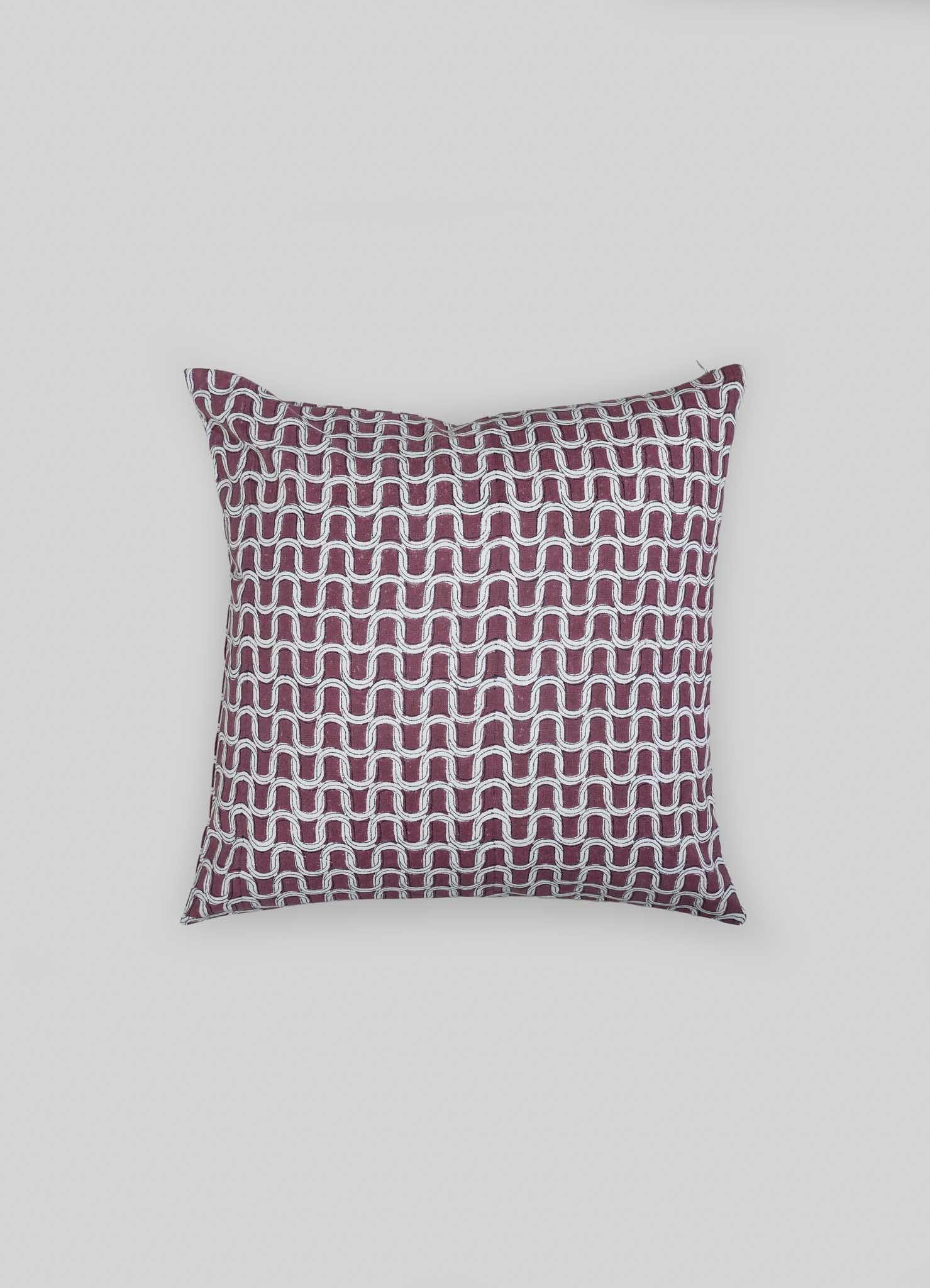 Tree Full Of Parrots Plum Cushion Cover 18"x18"