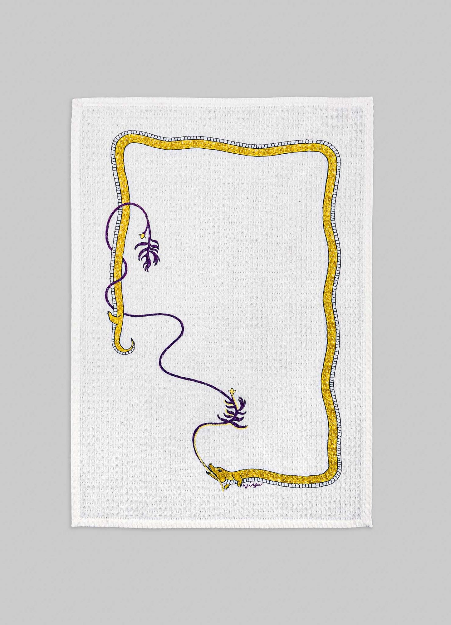 Lurking Crocodile Hand Towels - Set of 2