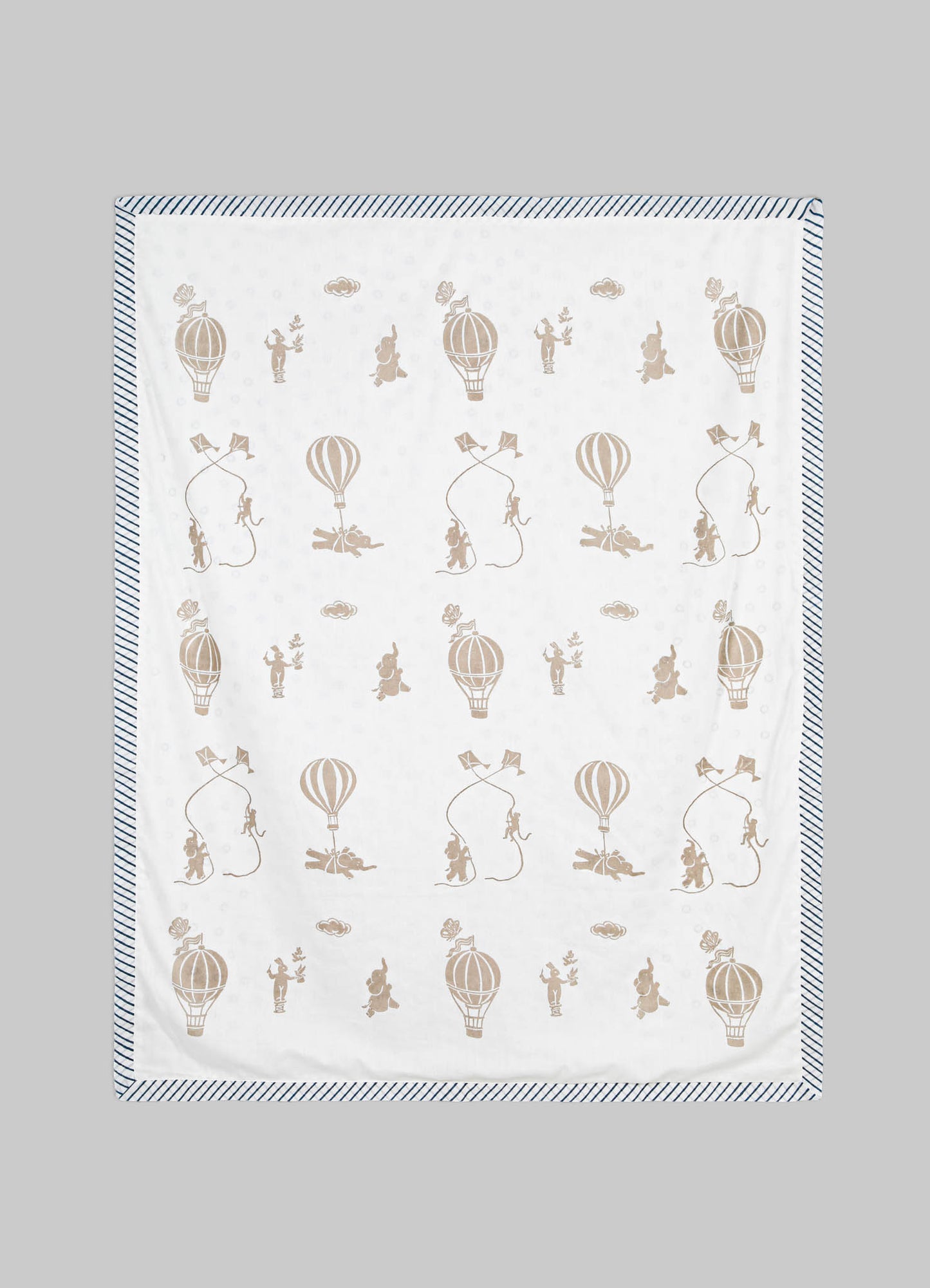 Mela Blue & Beige Baby Dohar