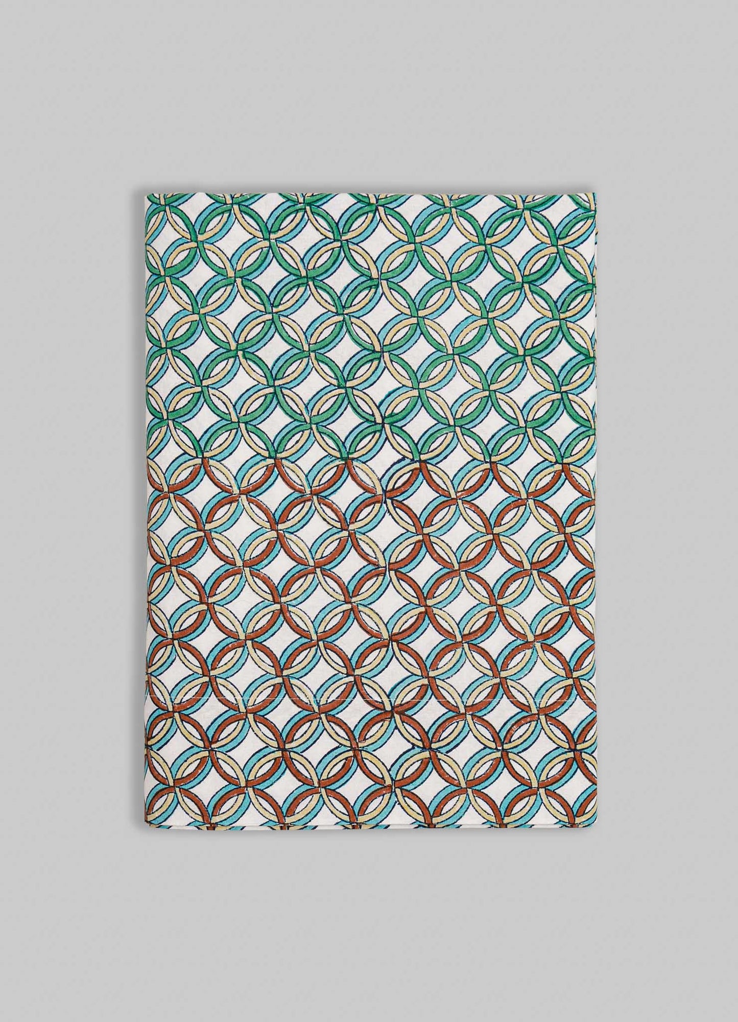 Paigah Aqua & Rust Table Cloth