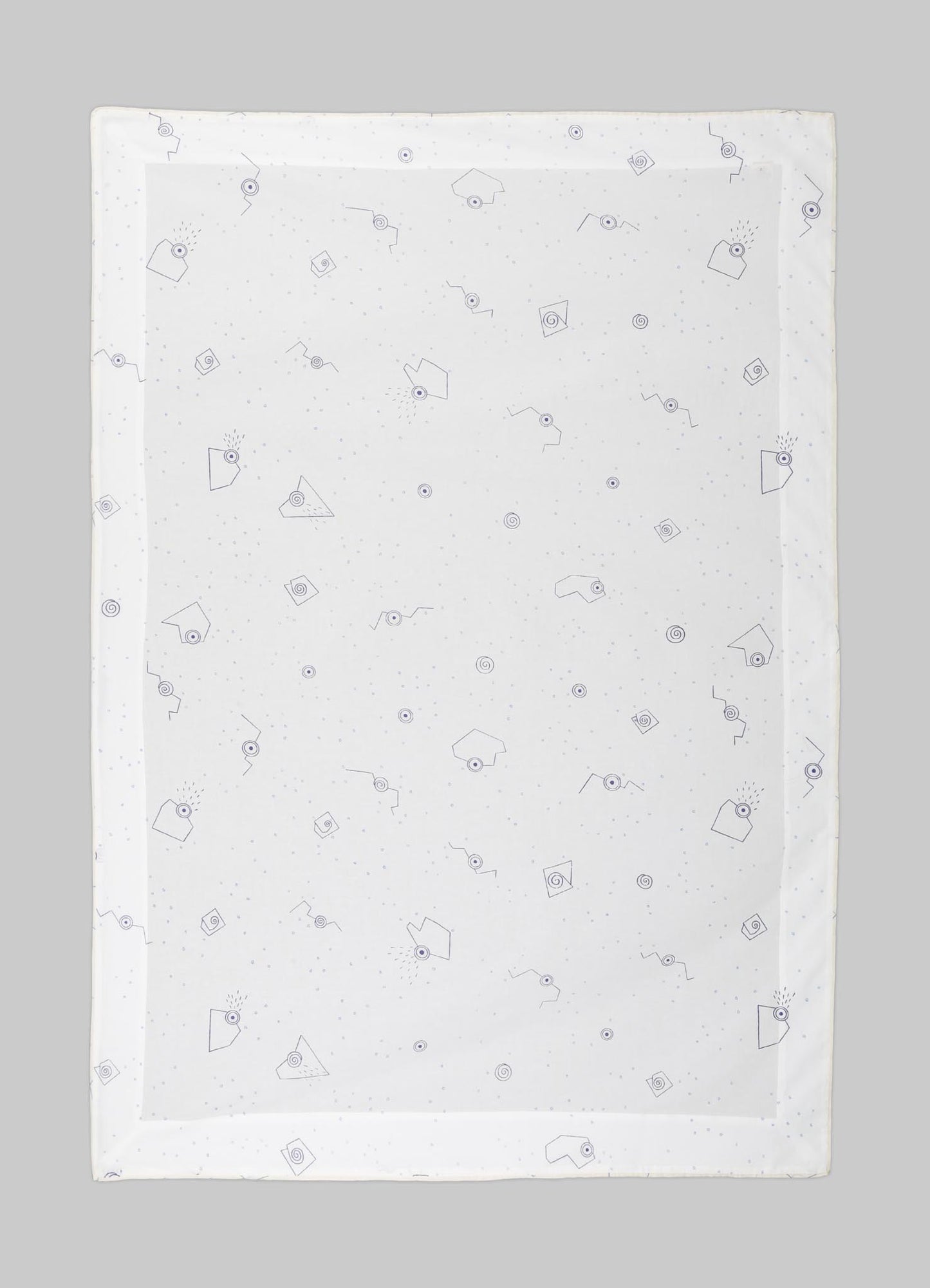 Elephant & Hare Blue Baby Flat Sheet