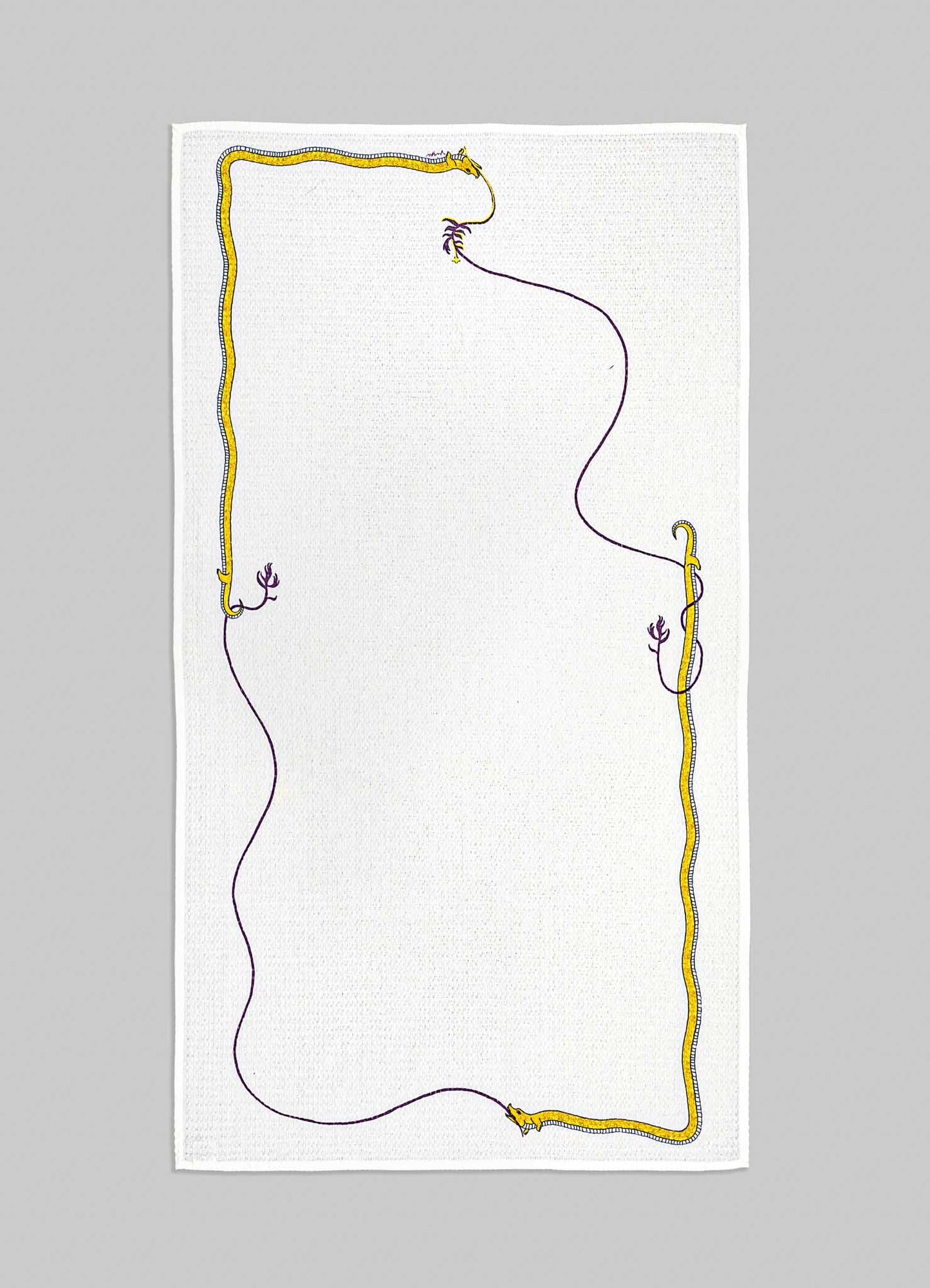 Lurking Crocodile Bath Towel