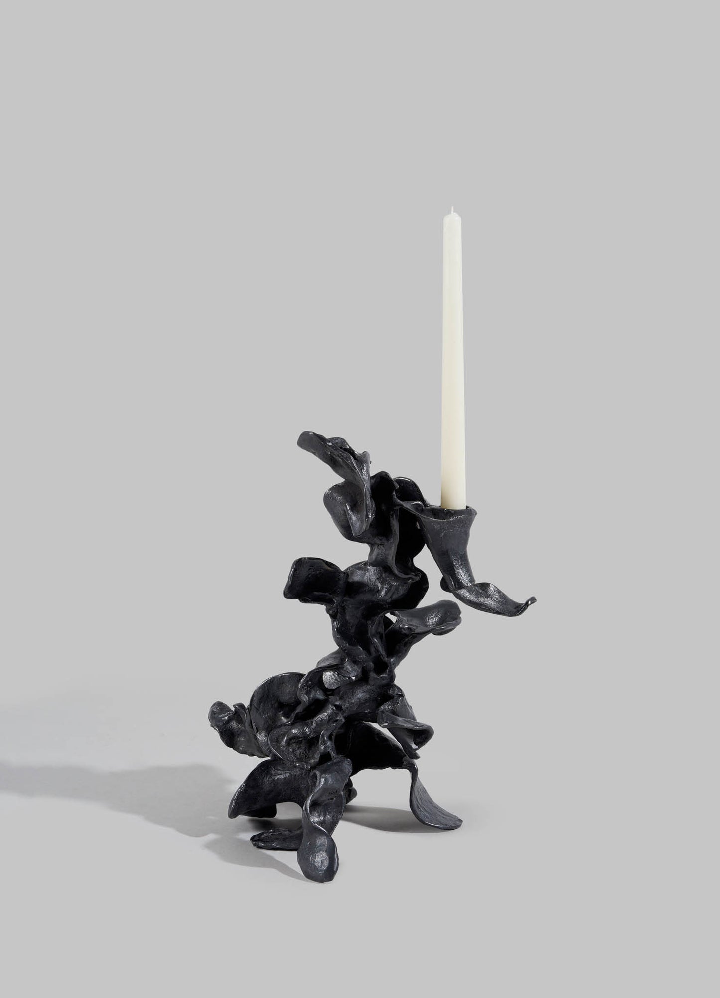 Hundred Petal Rose Bronze Candle Stand