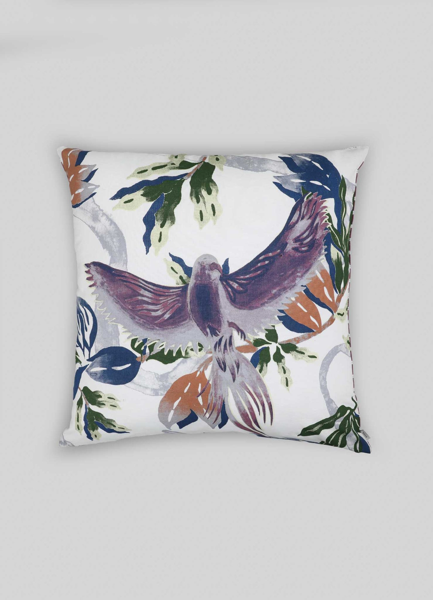 Tree Full Of Parrots Plum Cushion Cover 24"x24"