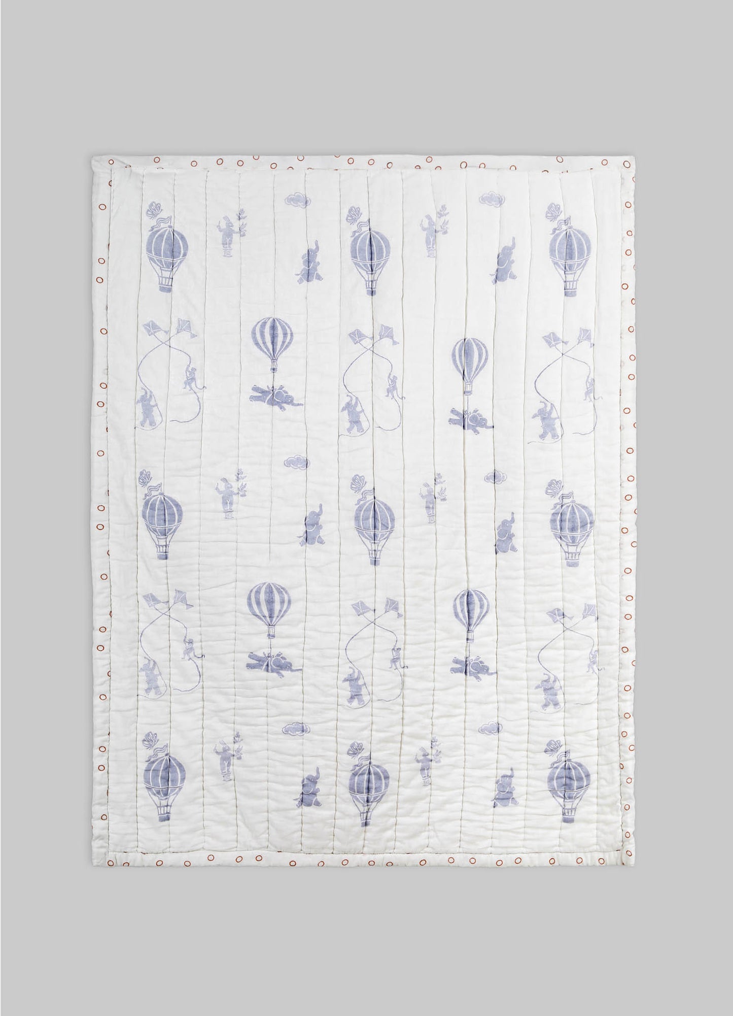 Mela Lavender & Green Baby Quilt