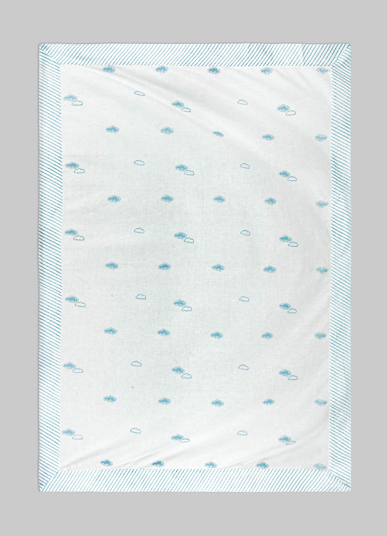 Mela Blue Baby Flat Sheet