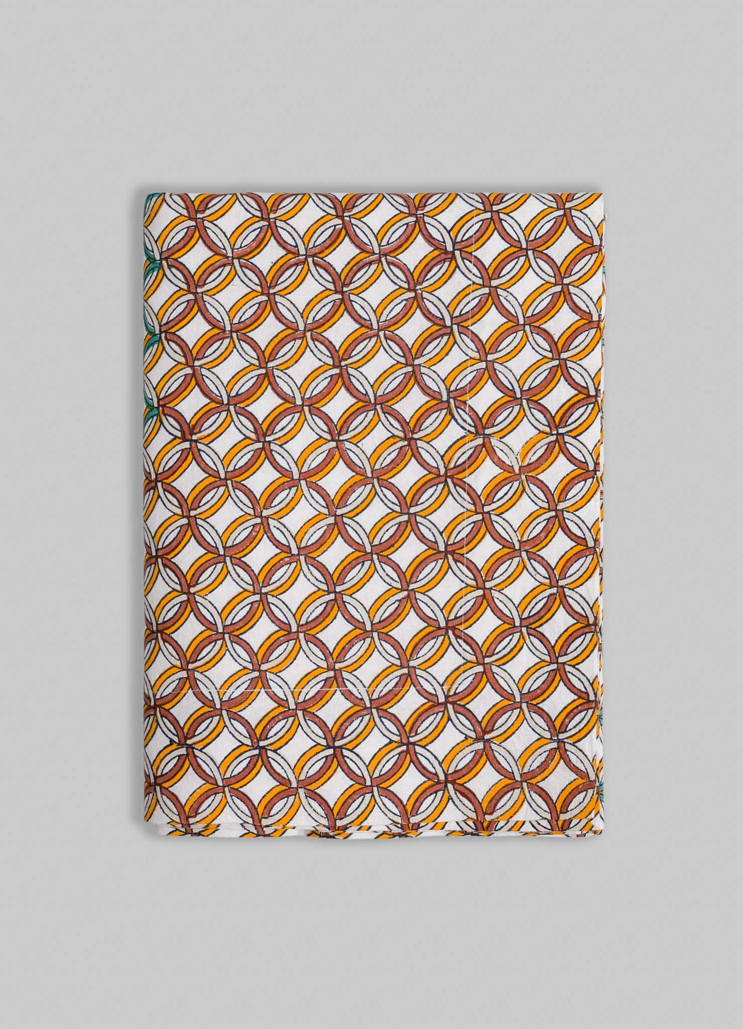 Paigah Green & Rust Table Cloth