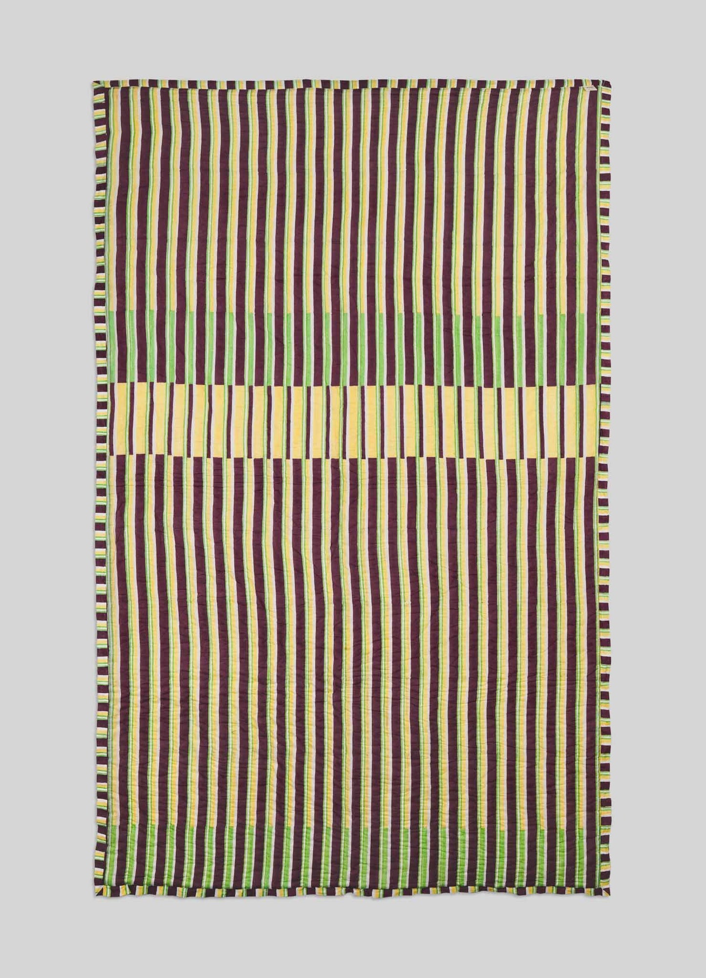 Spring Bouquet Green & Yellow Single Quilt