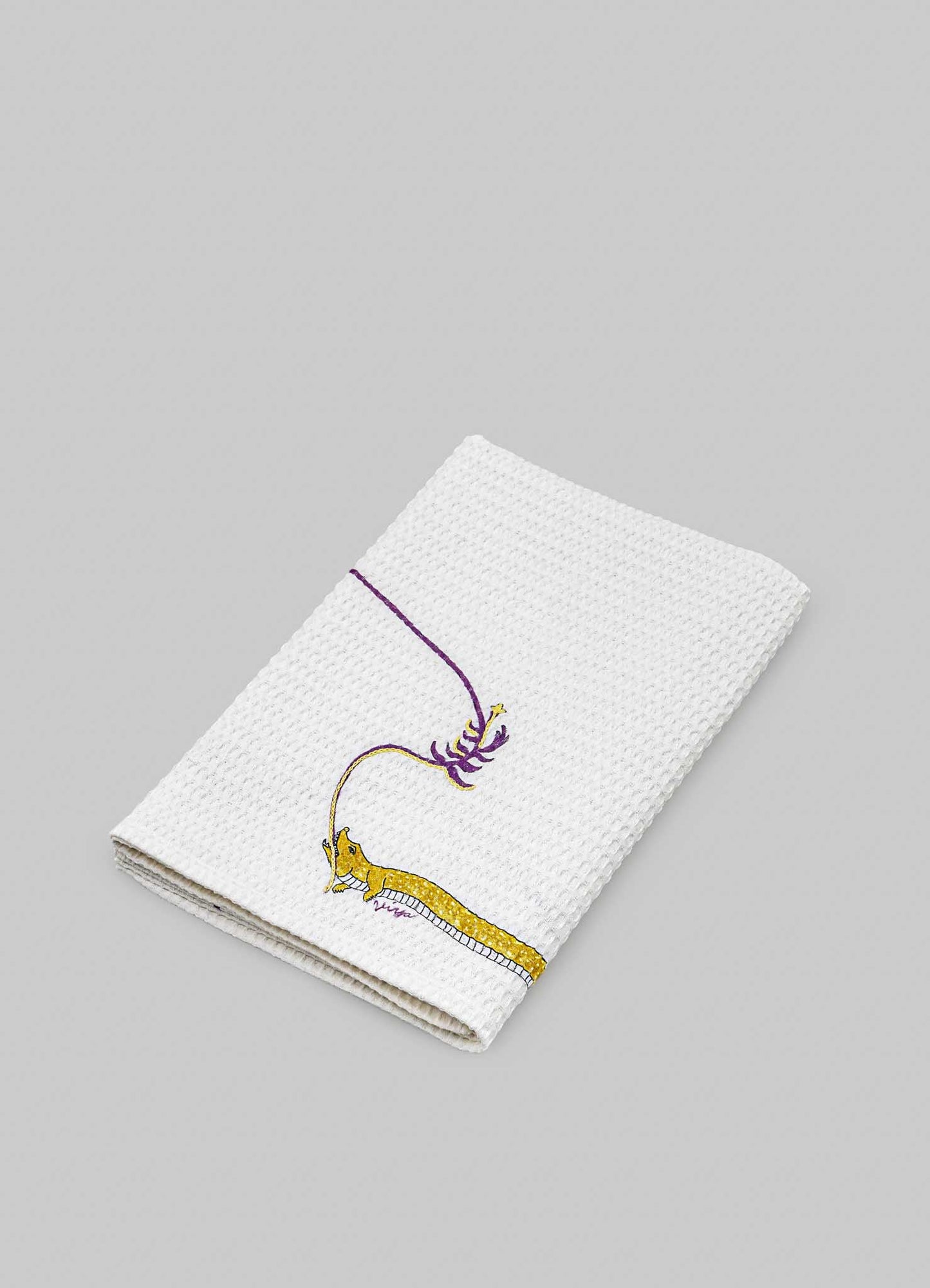 Lurking Crocodile Bath Towel