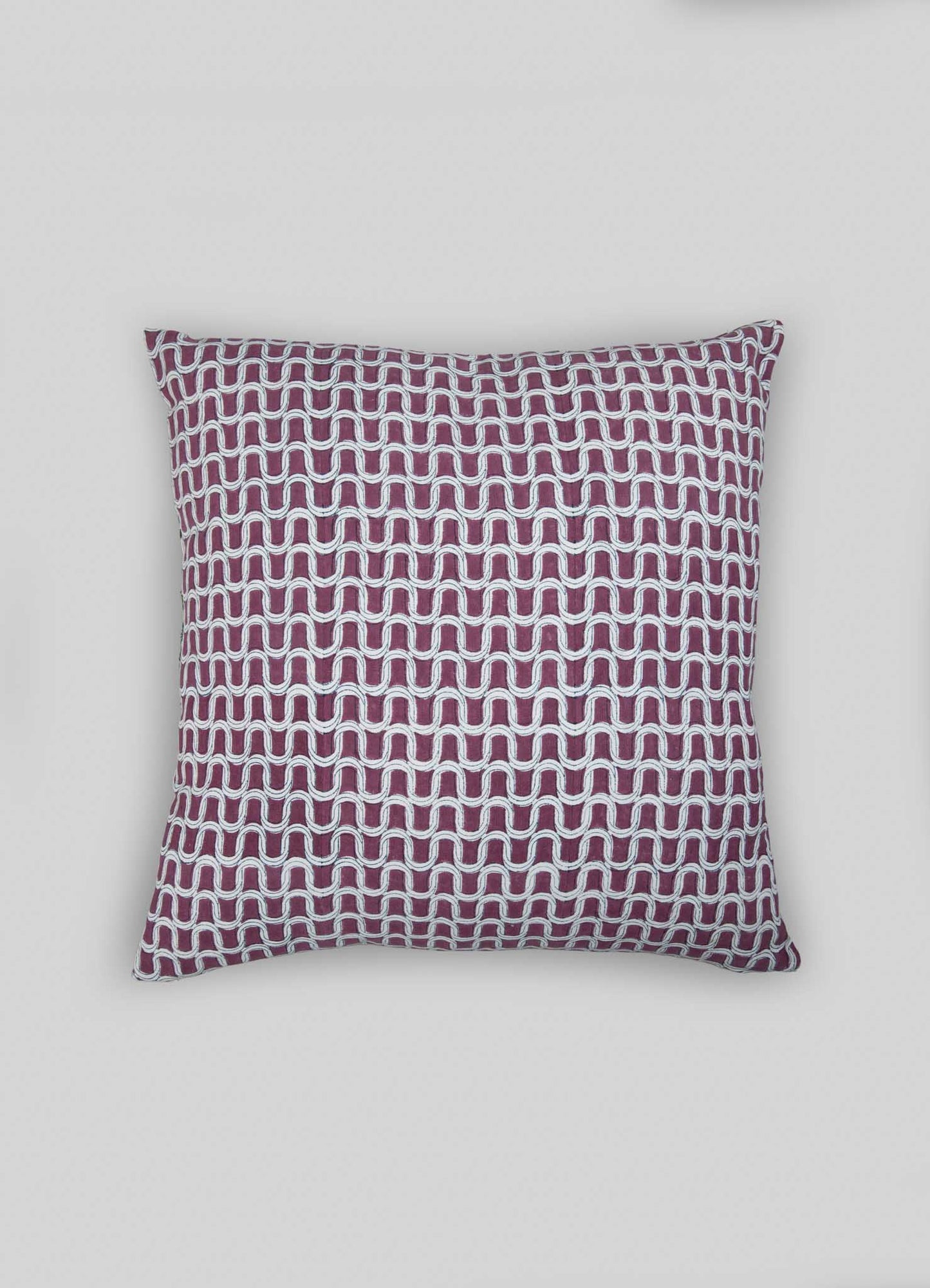 Tree Full Of Parrots Plum Cushion Cover 24"x24"