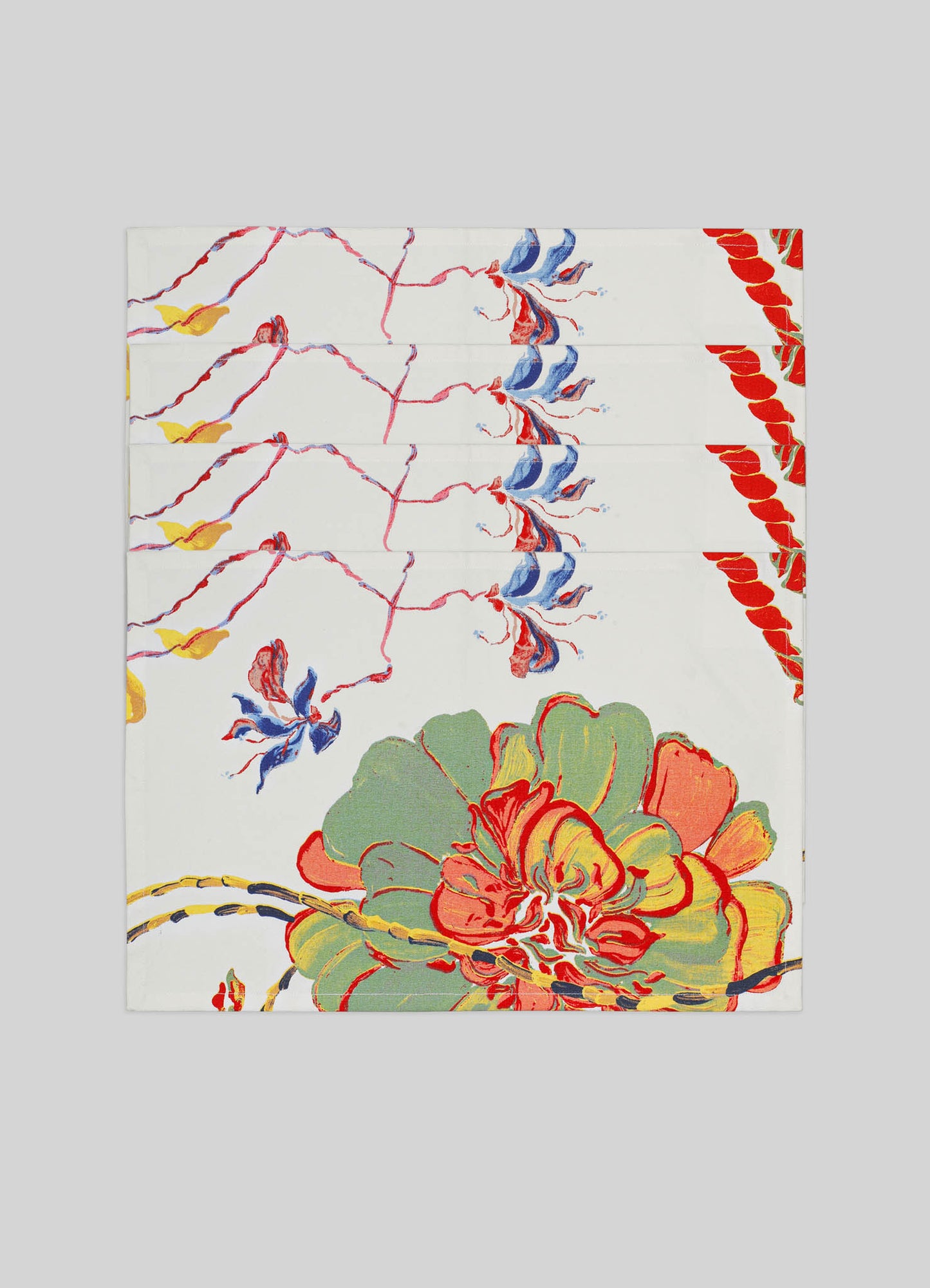 Blossom Red Placemats - Set of 4