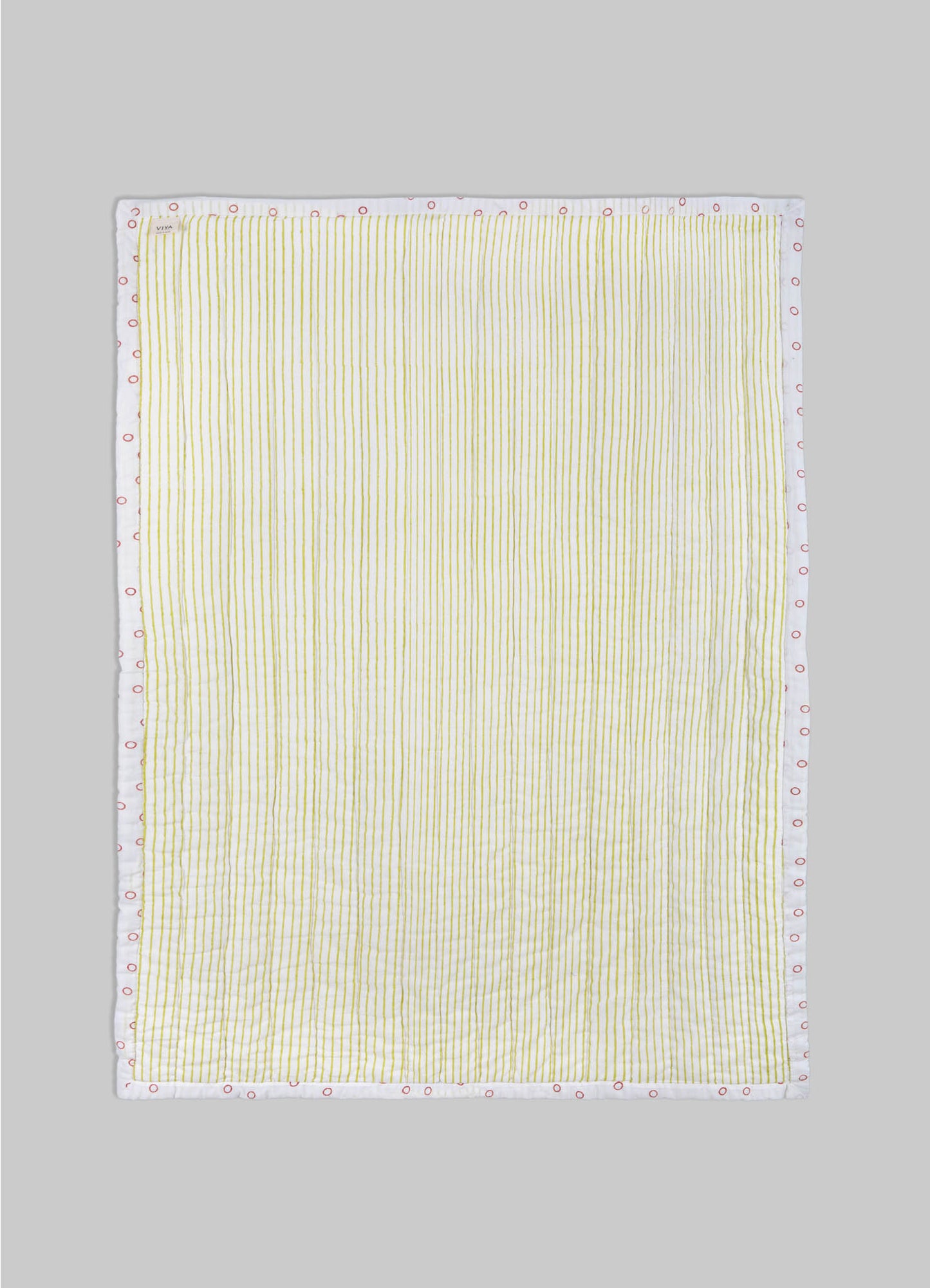 Mela Lavender & Green Baby Quilt