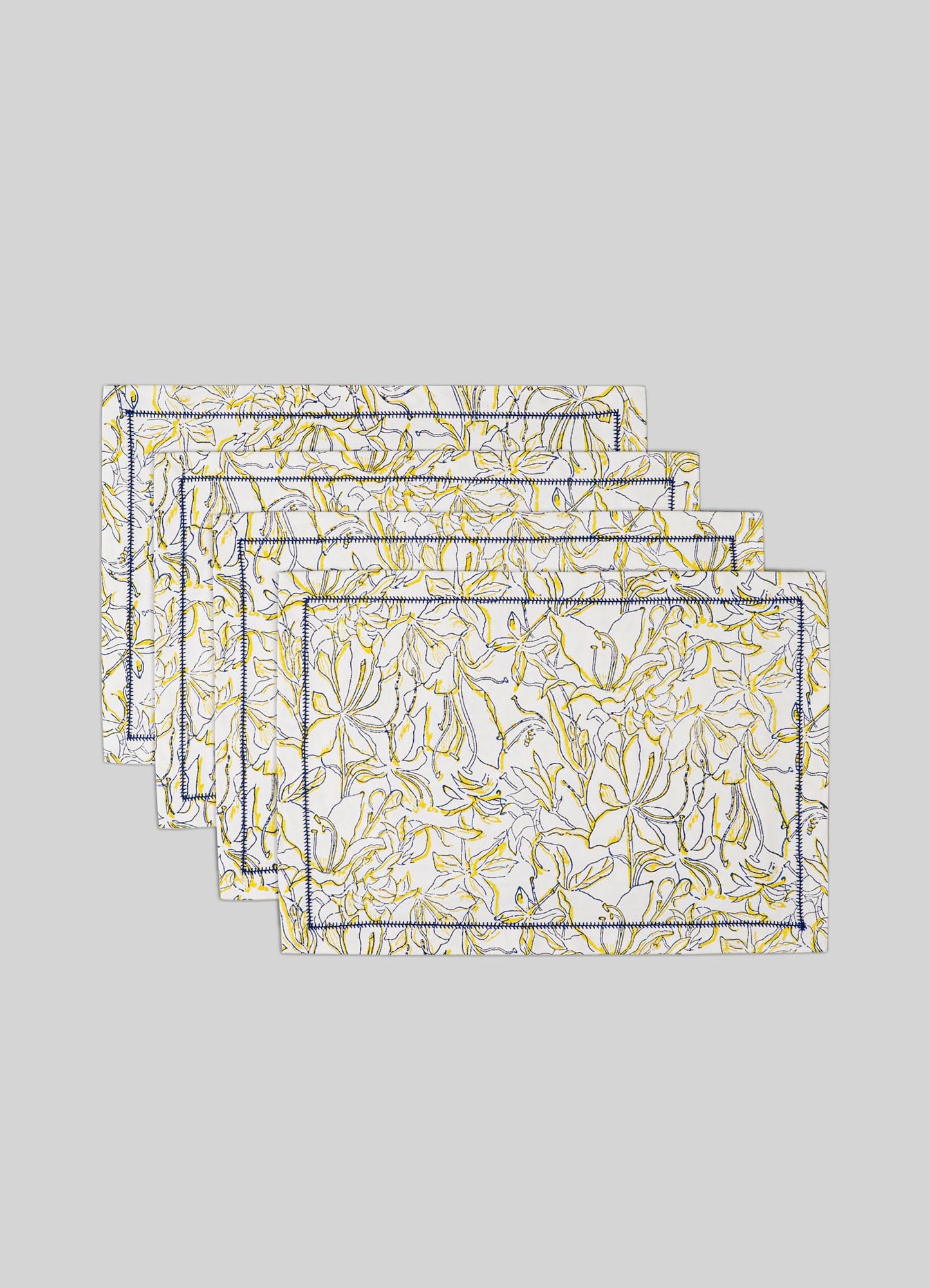 Spring Bouquet Yellow Placemats - Set of 4