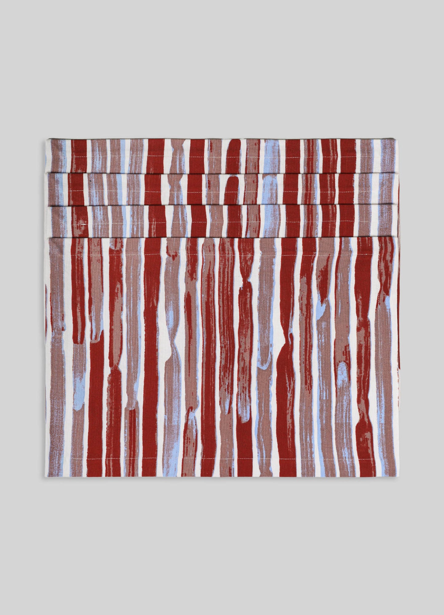 Blossom Red Stripe Placemats - Set of 4