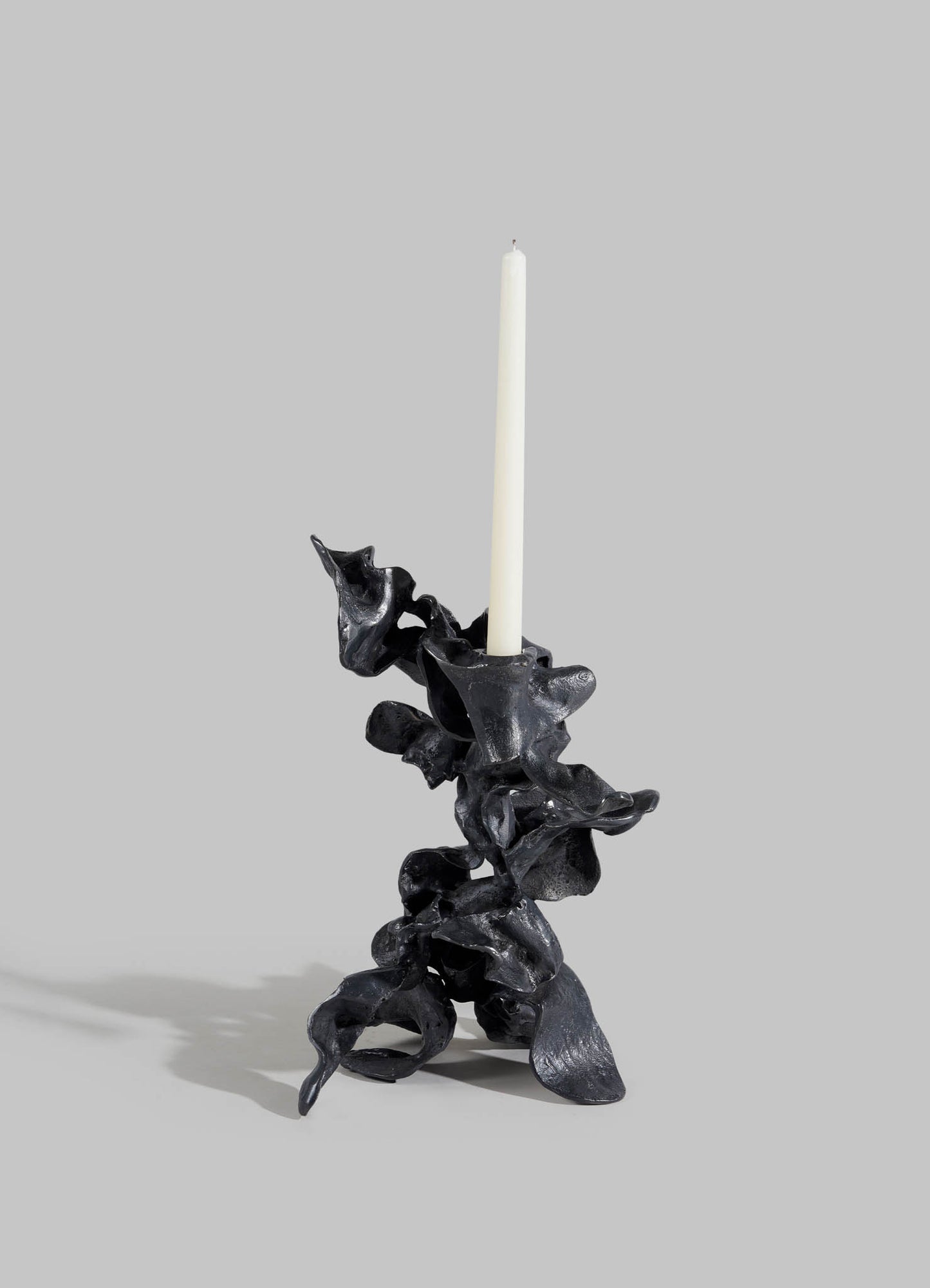 Hundred Petal Rose Bronze Candle Stand