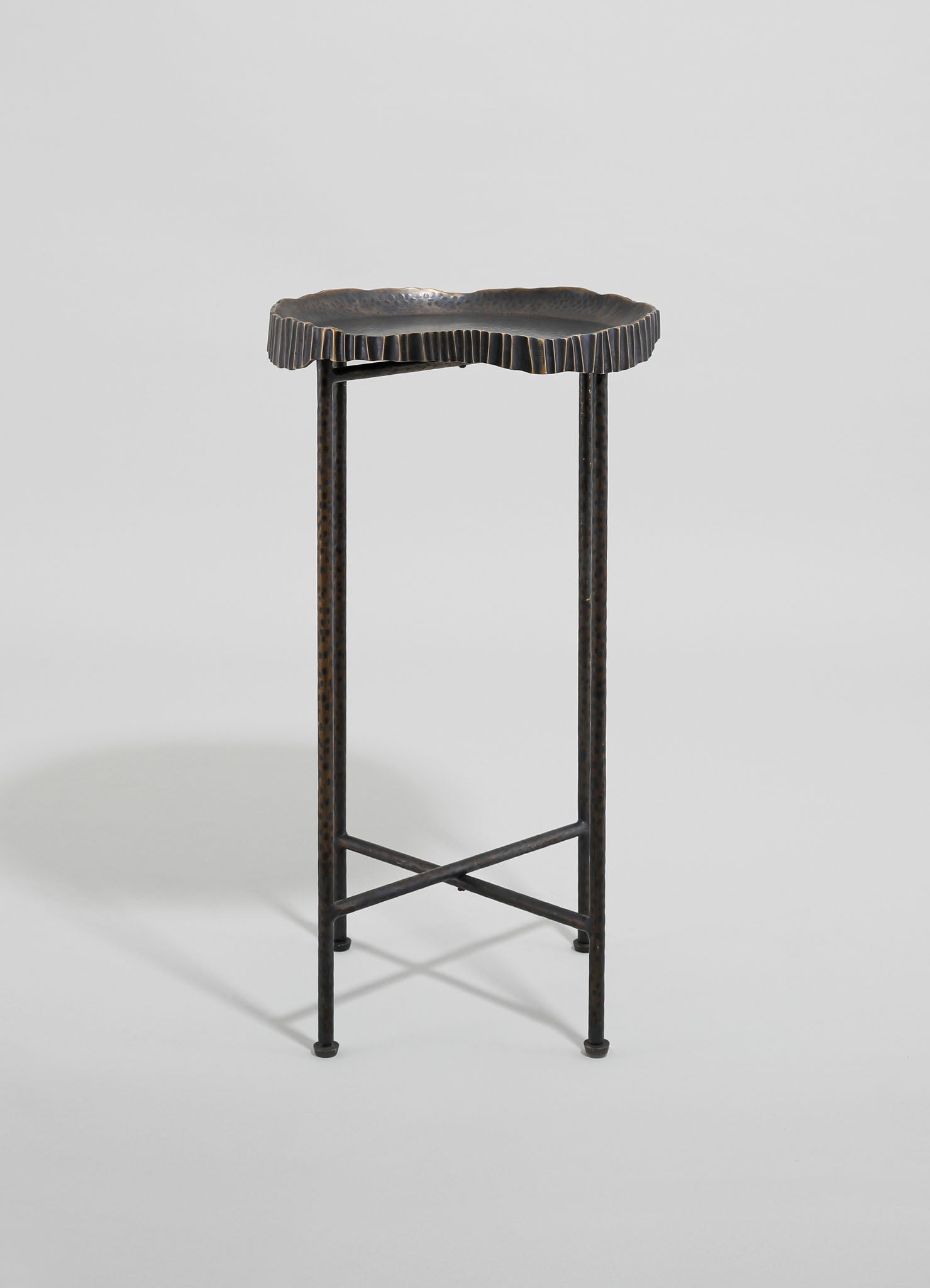 decorative brass tray table