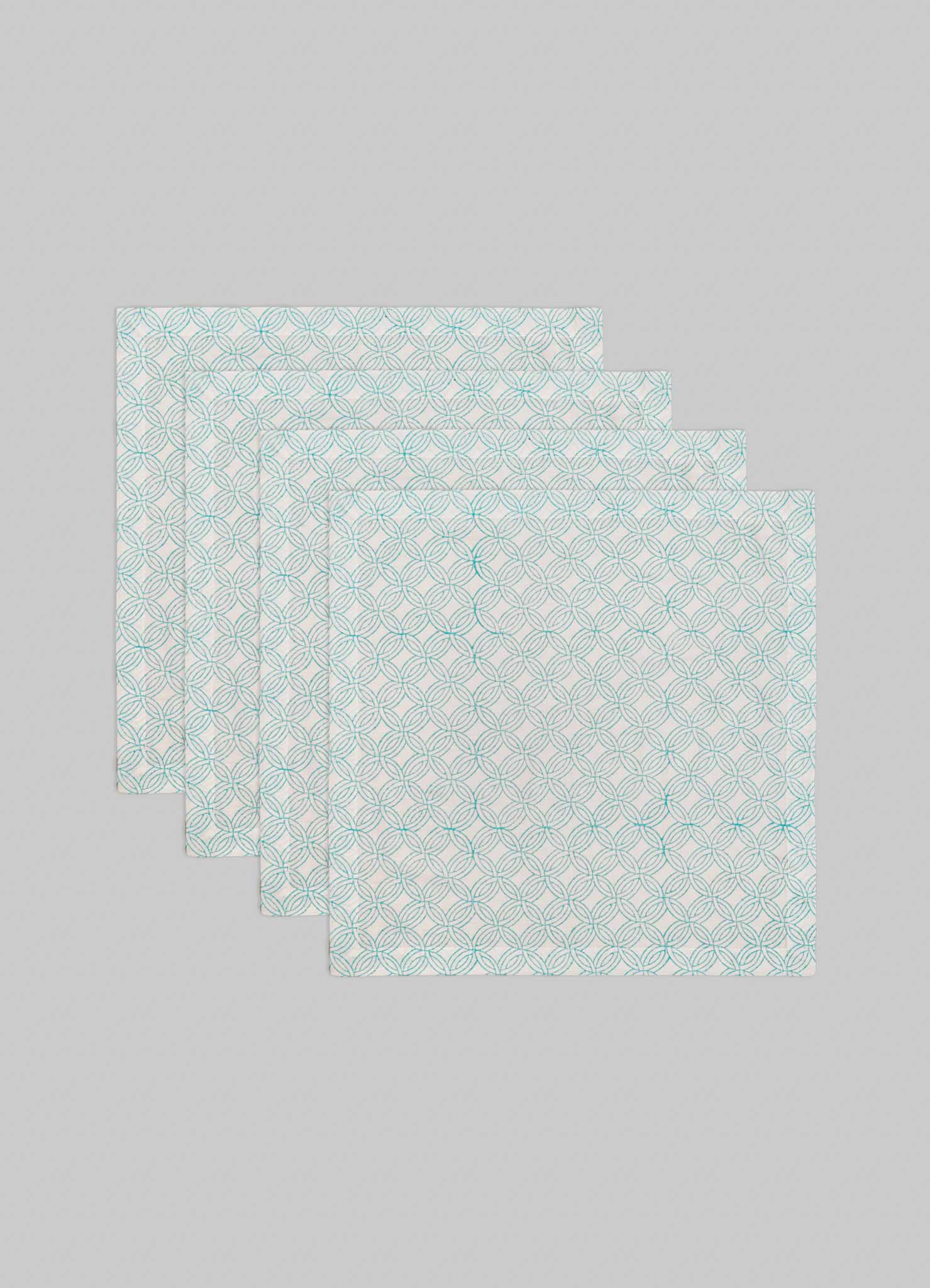 Paigah Aqua Napkins - Set of 4