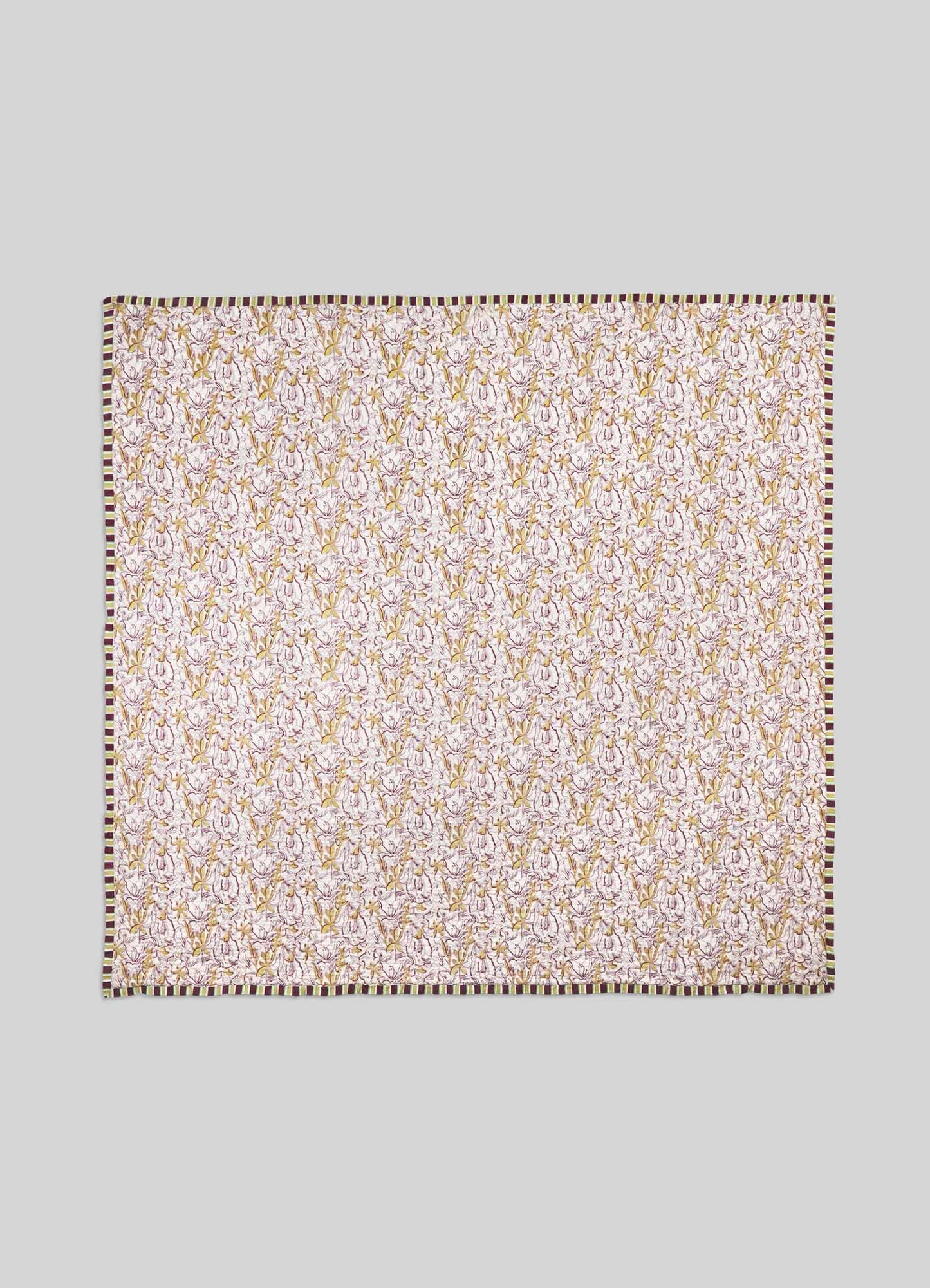 Spring Bouquet Green & Yellow King Size Quilt