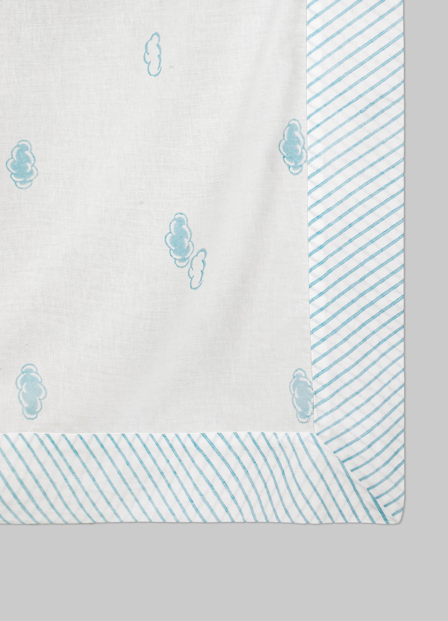 Mela Blue Baby Flat Sheet