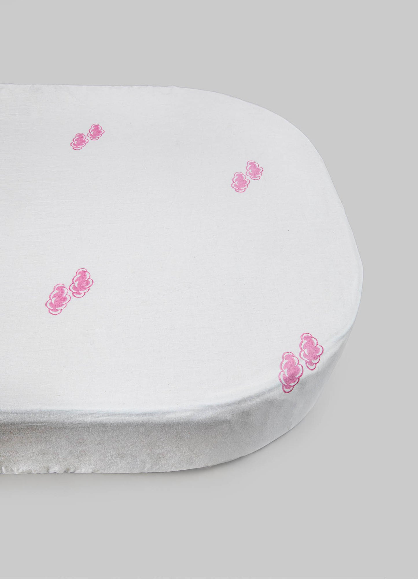 Mela Pink Baby Fitted Sheet