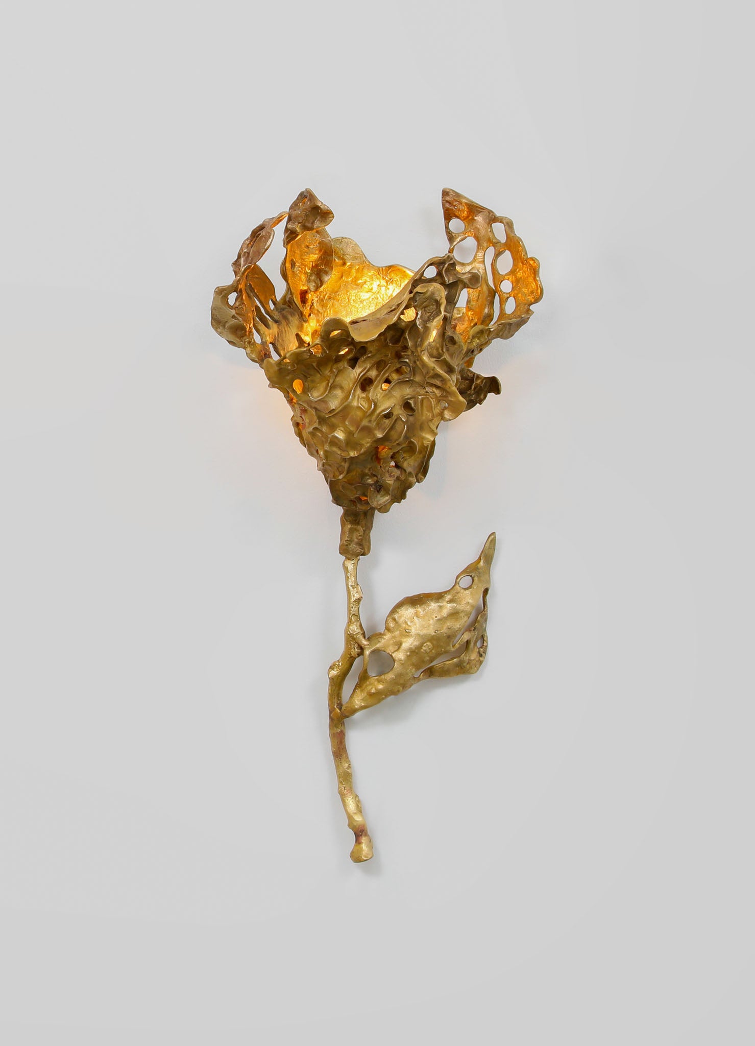 brass handcrafted wall sconces