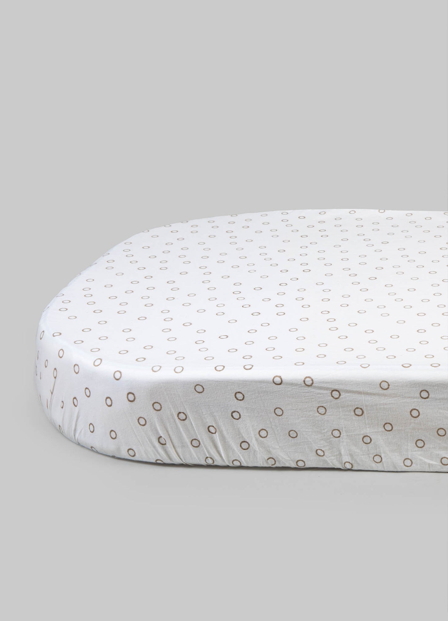 Mela Beige Baby Fitted Sheet