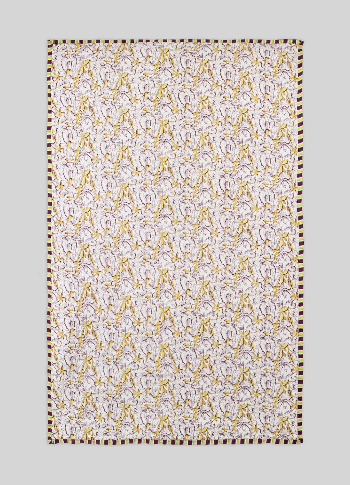 Spring Bouquet Green & Yellow Single Quilt