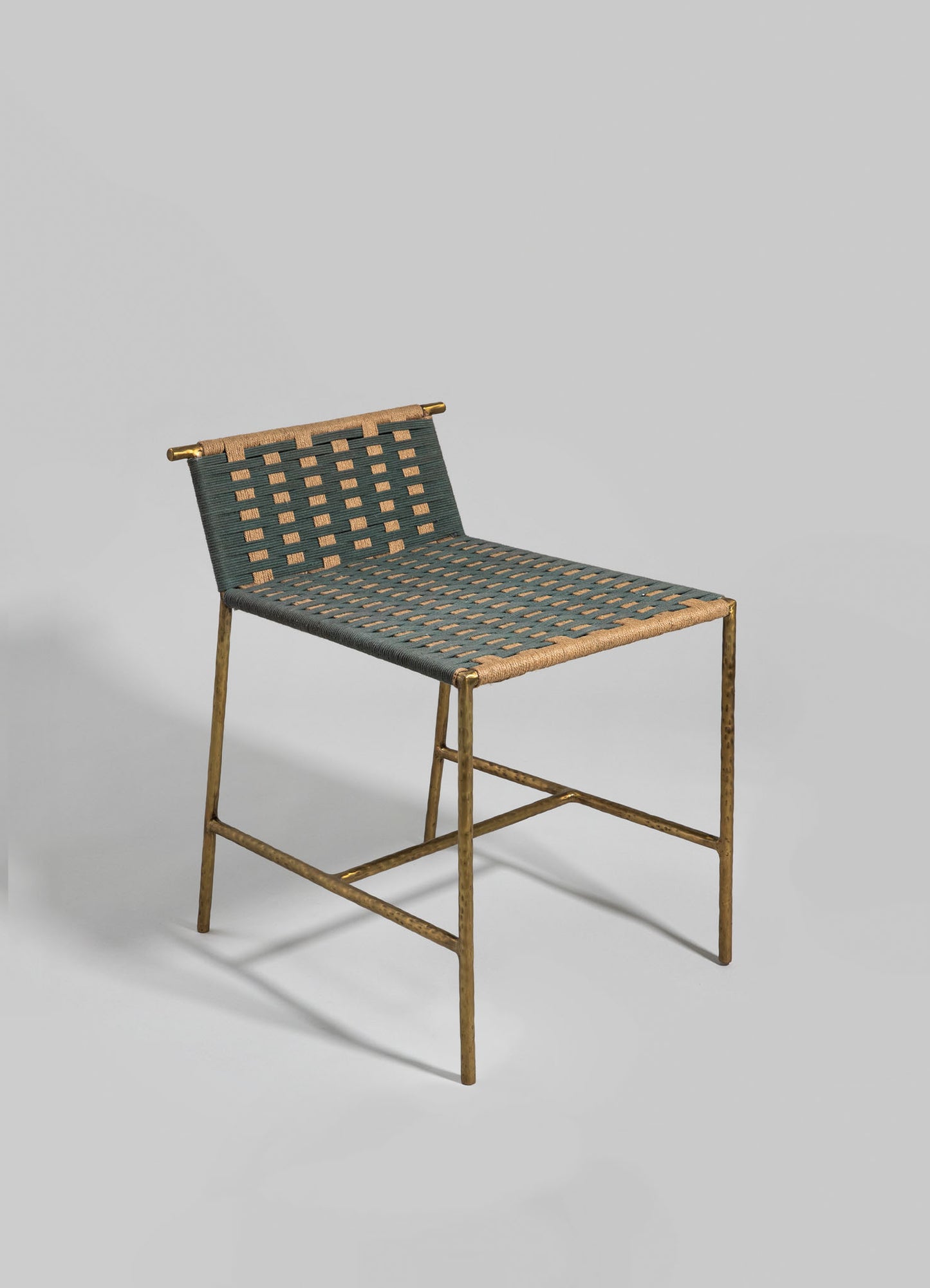 Twist & Knot Green Stool
