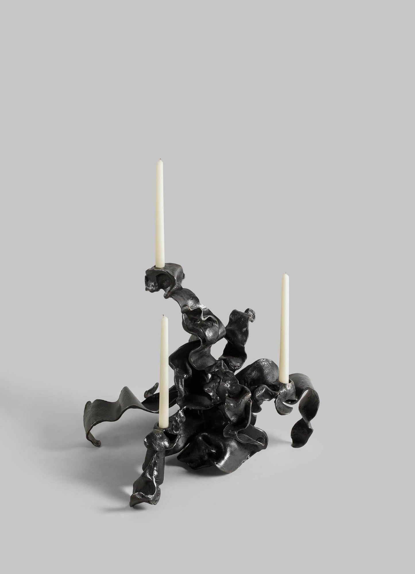 Hundred Petal Rose Bronze Candelabra