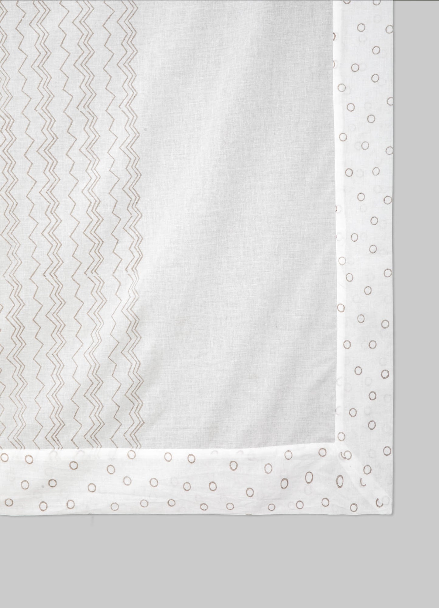 Mela Red & Beige Baby Flat Sheet