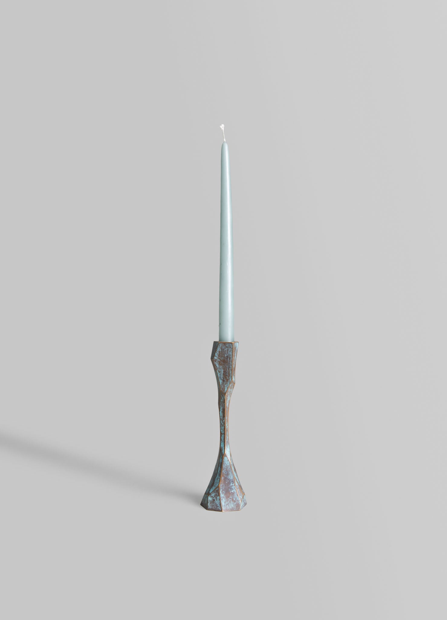 antique brass candle stand