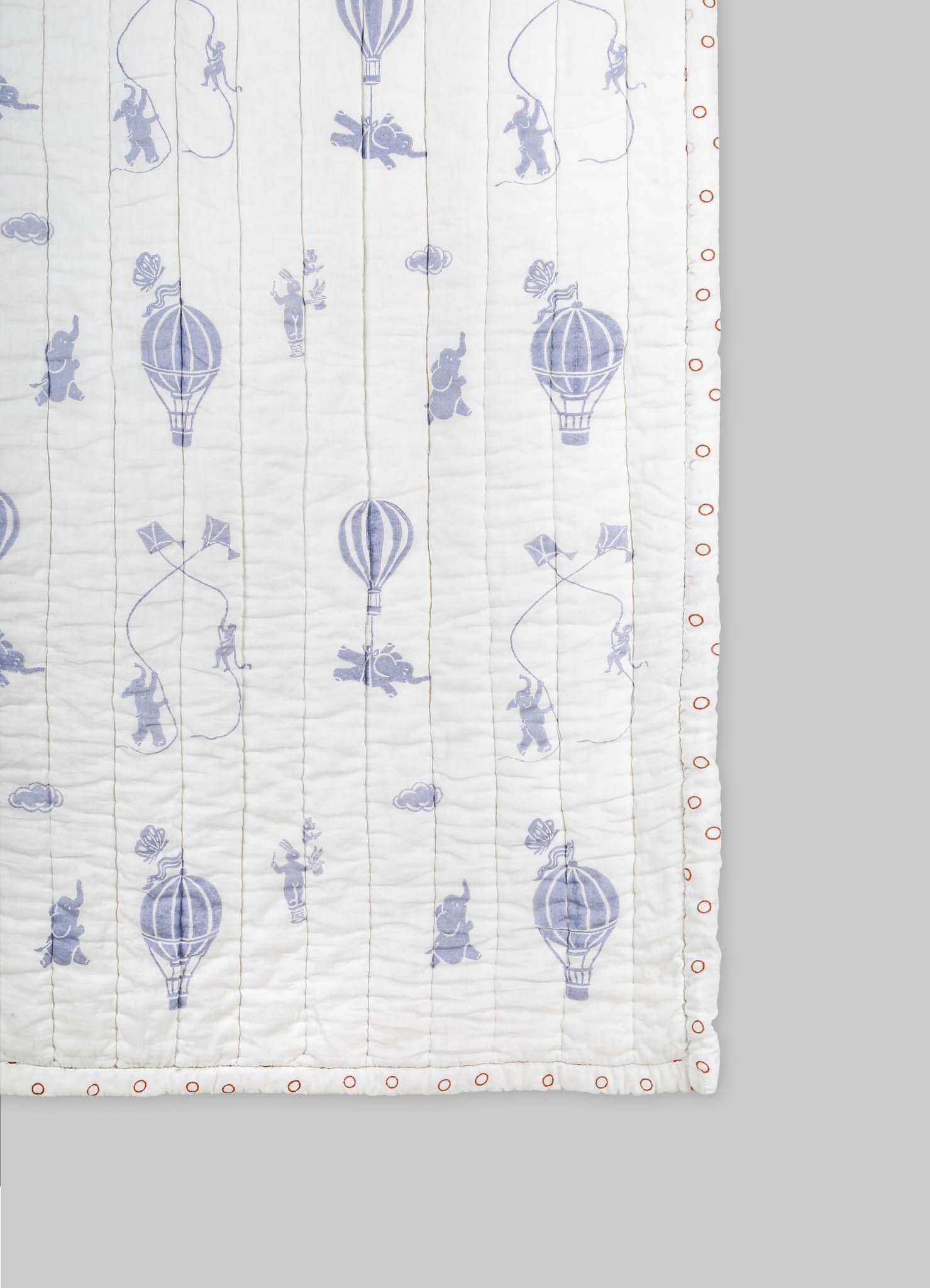 Mela Lavender & Green Baby Quilt