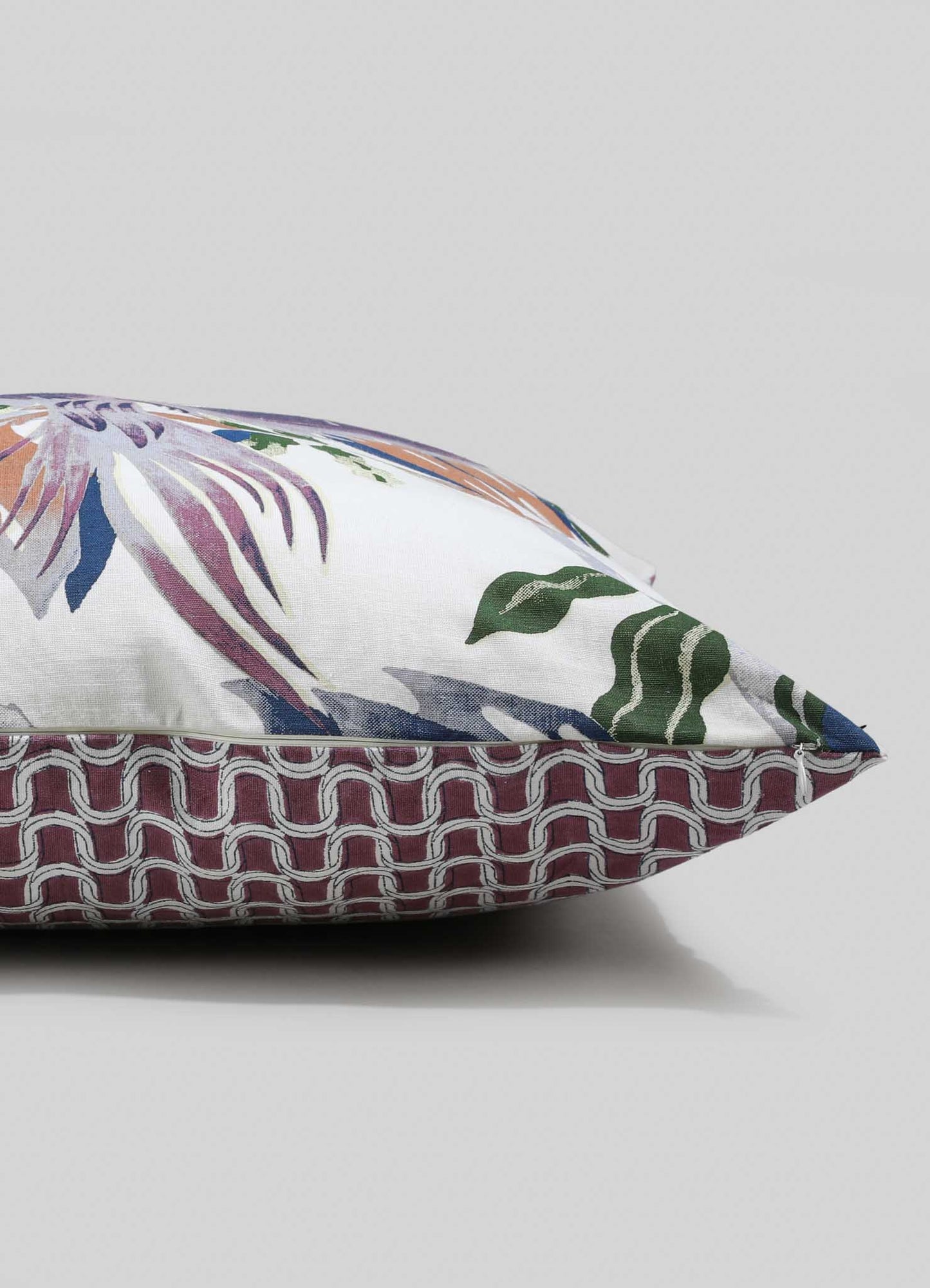 Tree Full Of Parrots Plum Cushion Cover 24"x24"