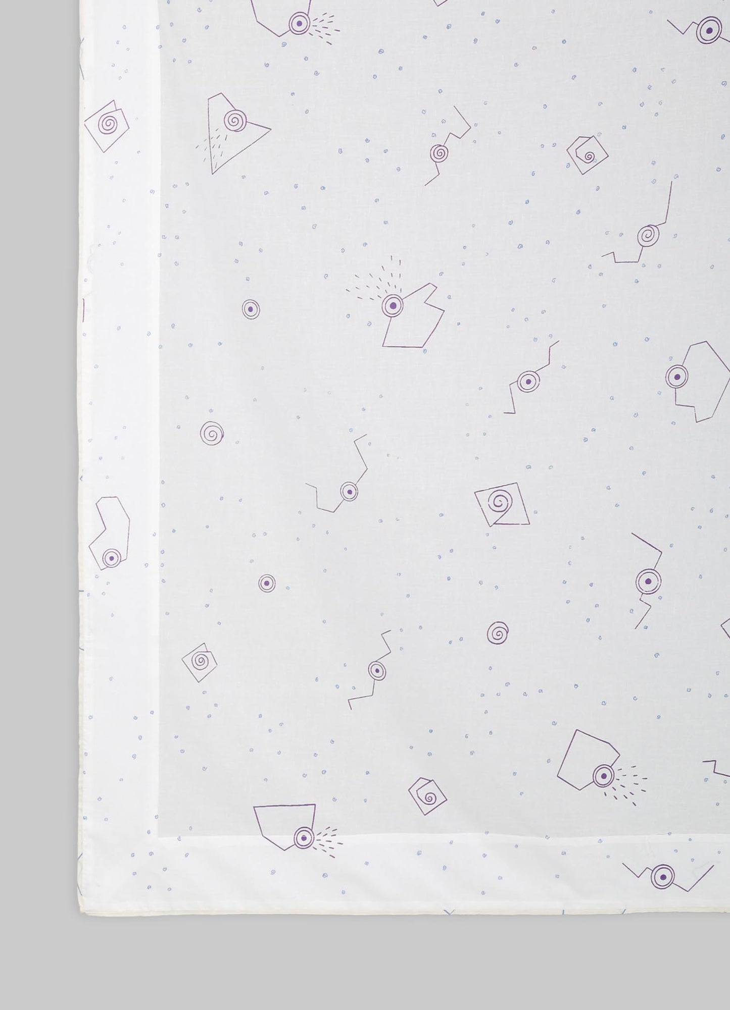 Elephant & Hare Blue Baby Flat Sheet