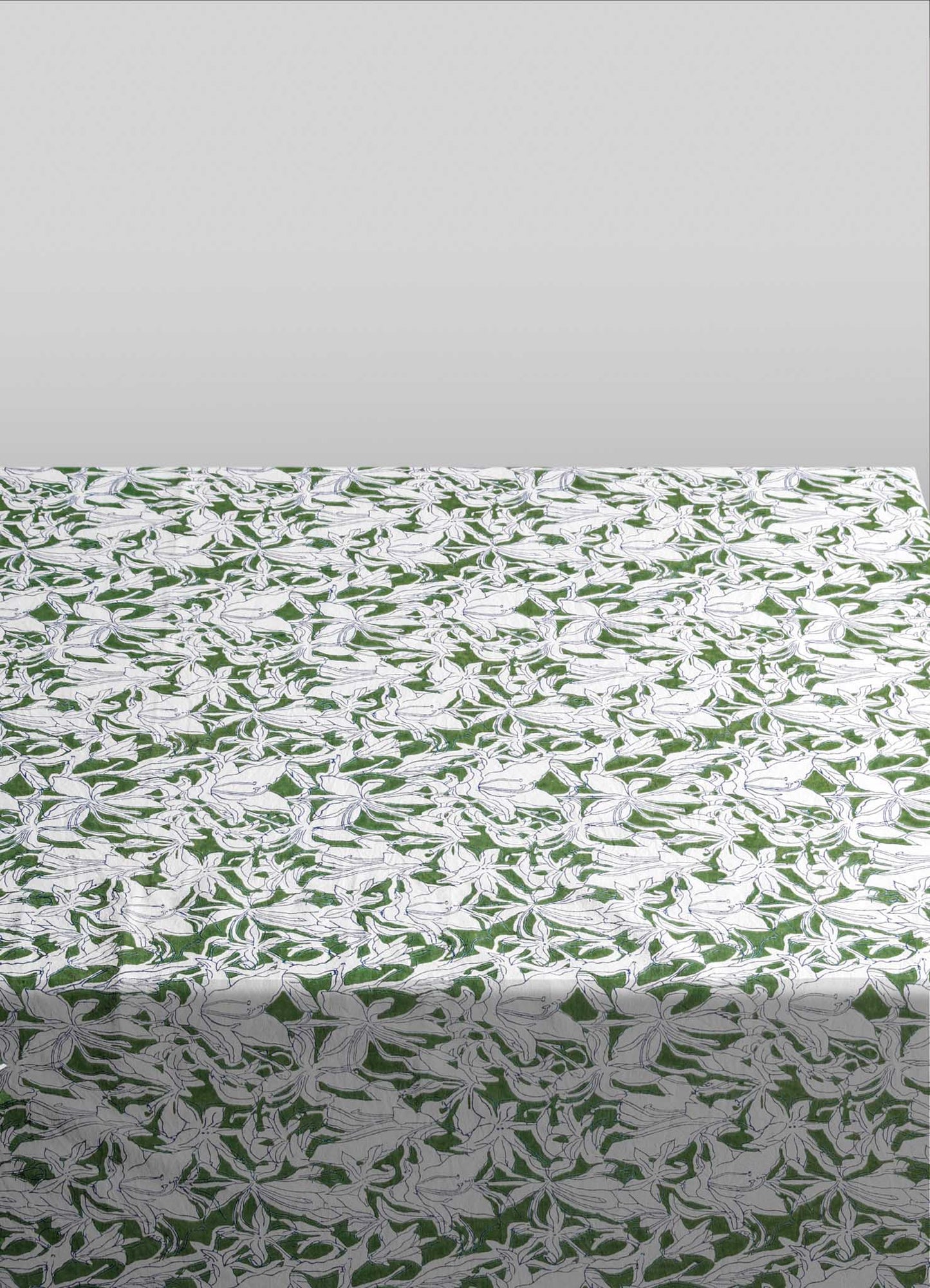 Spring Bouquet Green Table Cloth