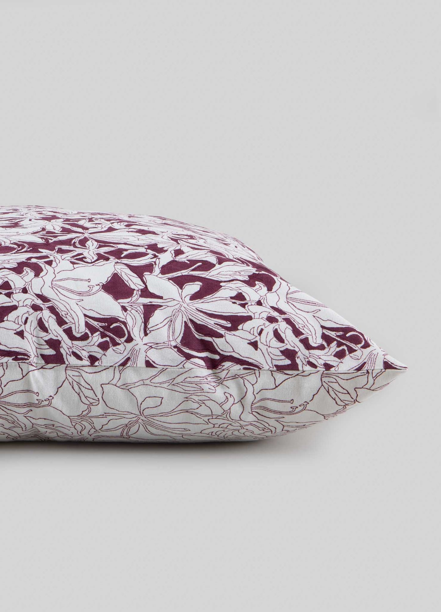 Spring Bouquet Maroon Cushion Cover 24"x24"