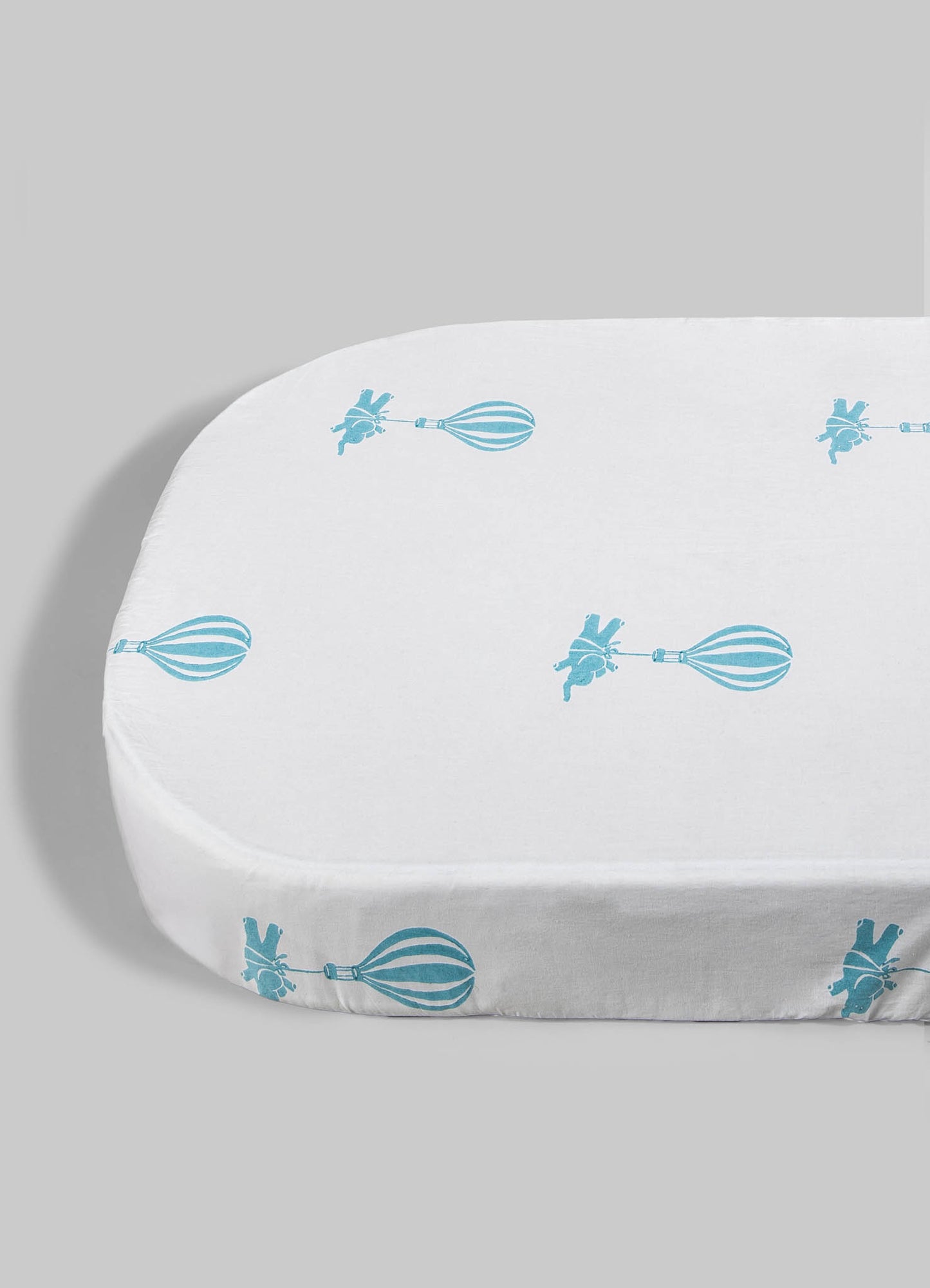 Mela Blue Baby Fitted Sheet