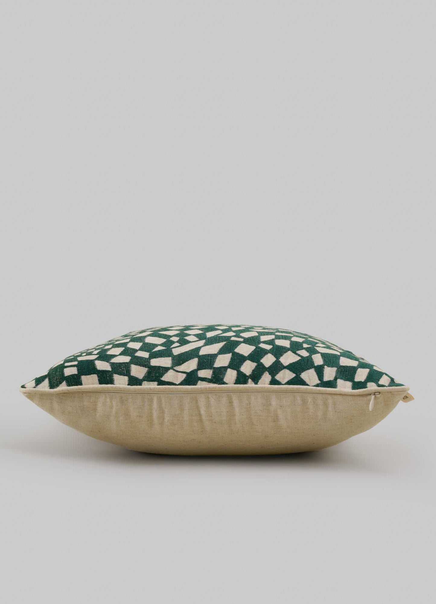 Viya Checks Cushion Cover Green