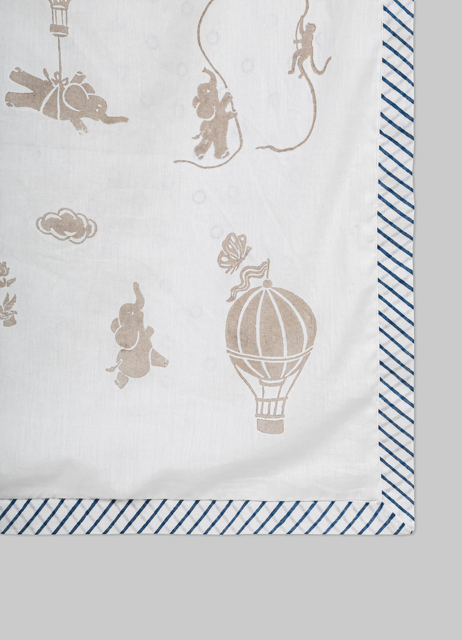 Mela Blue & Beige Baby Dohar