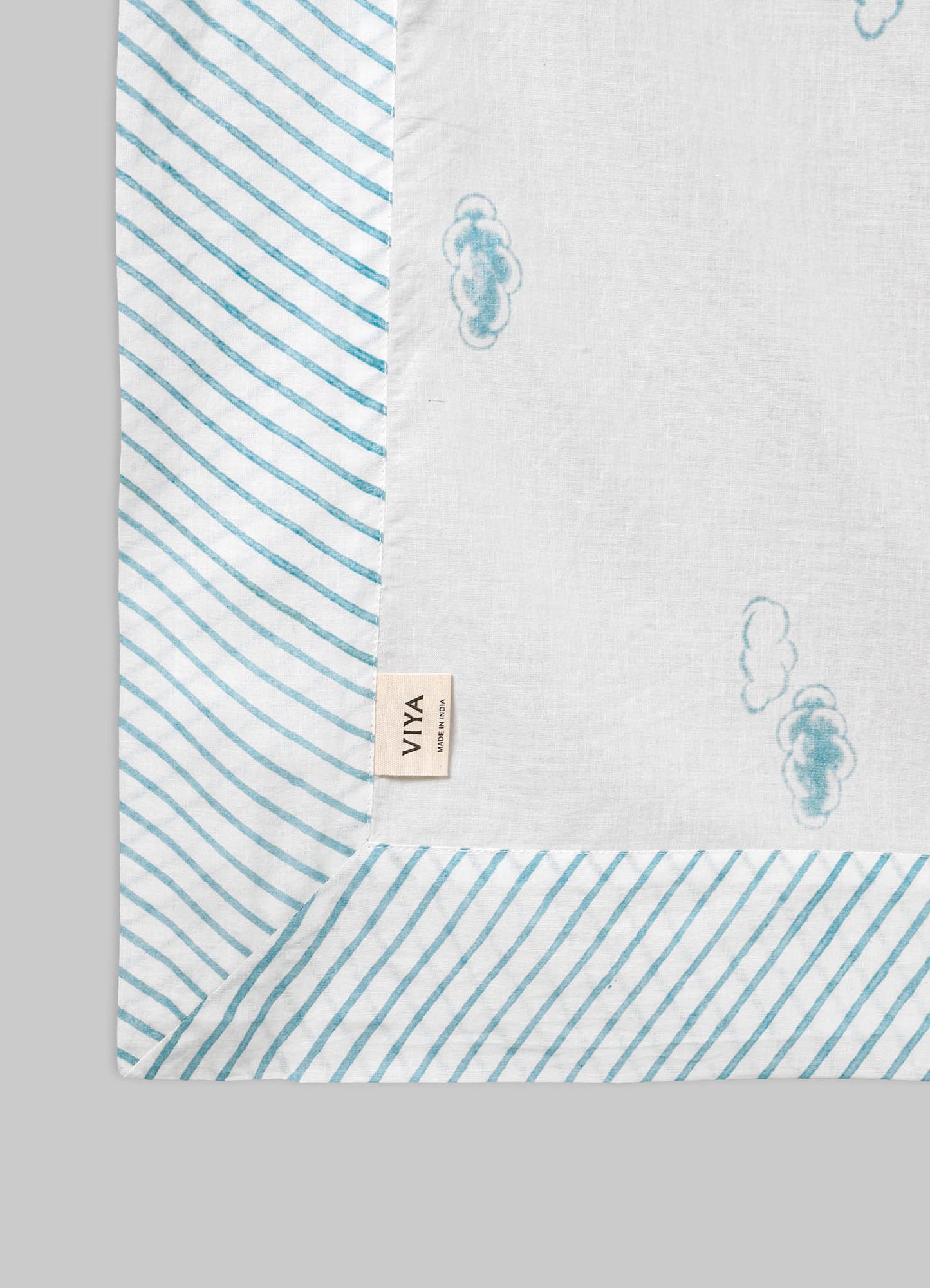 Mela Blue Baby Flat Sheet