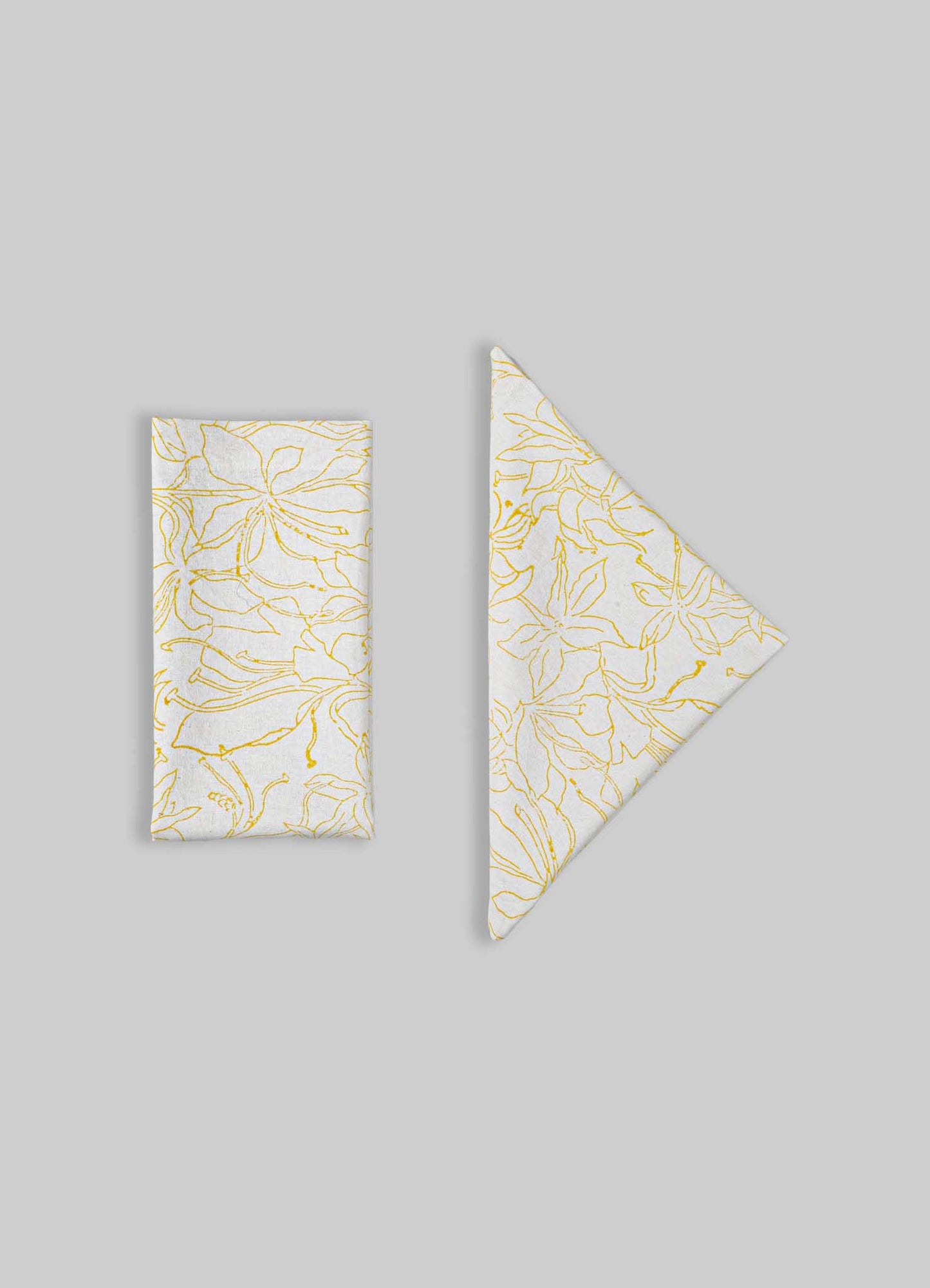 Spring Bouquet Yellow Napkins - Set of 4