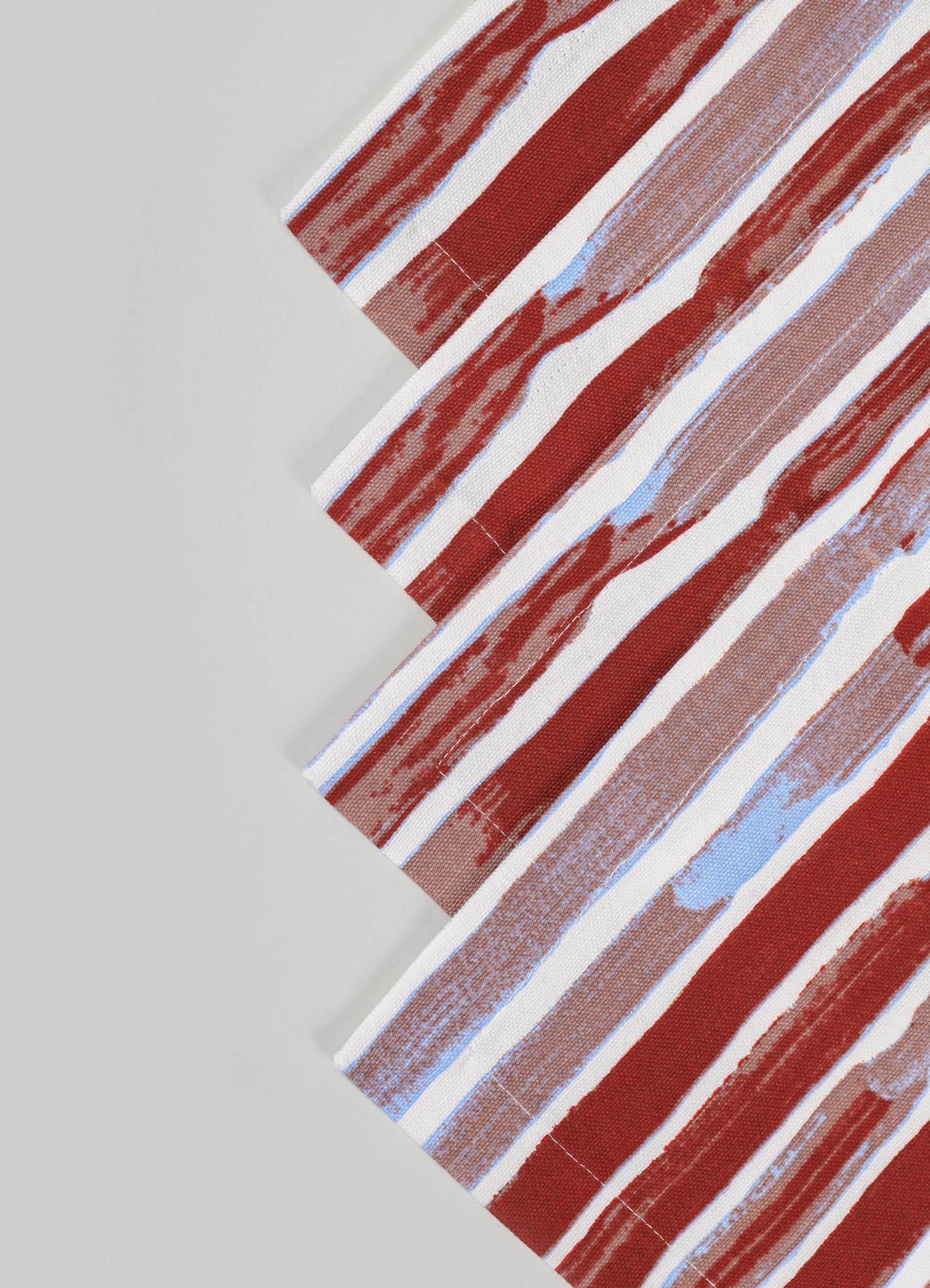 Blossom Red Stripe Placemats - Set of 4