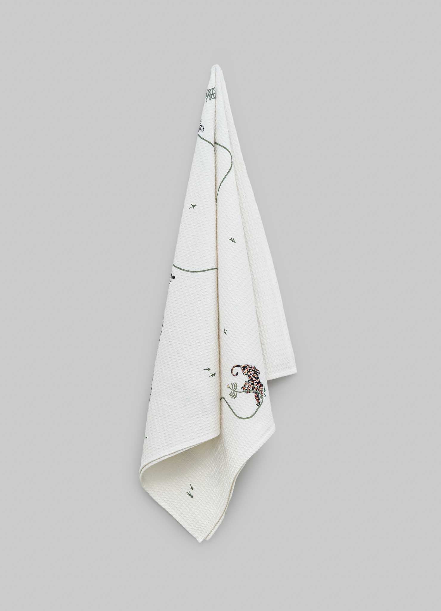 Lounging Tiger Bath Towel