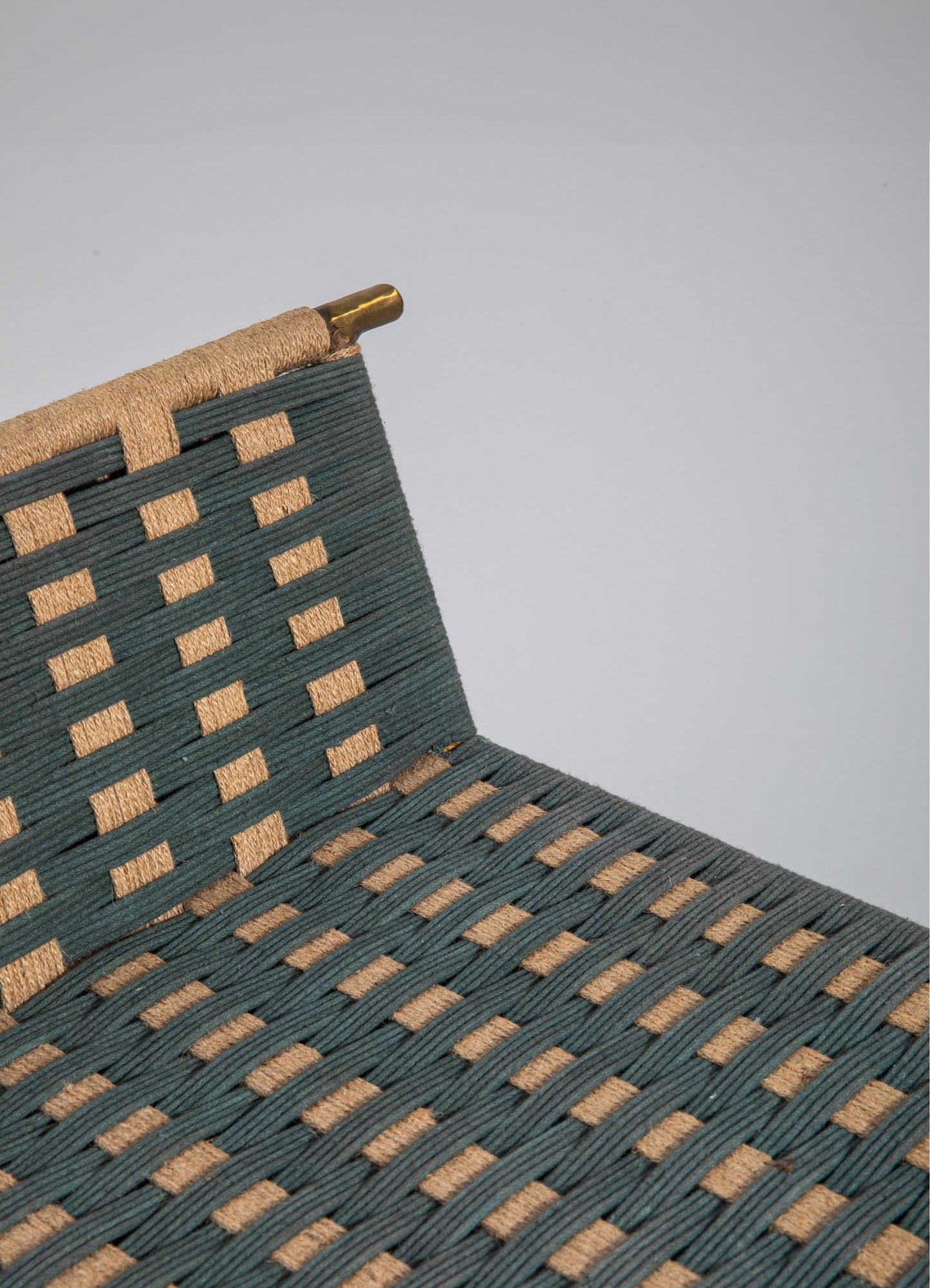 Twist & Knot Green Stool