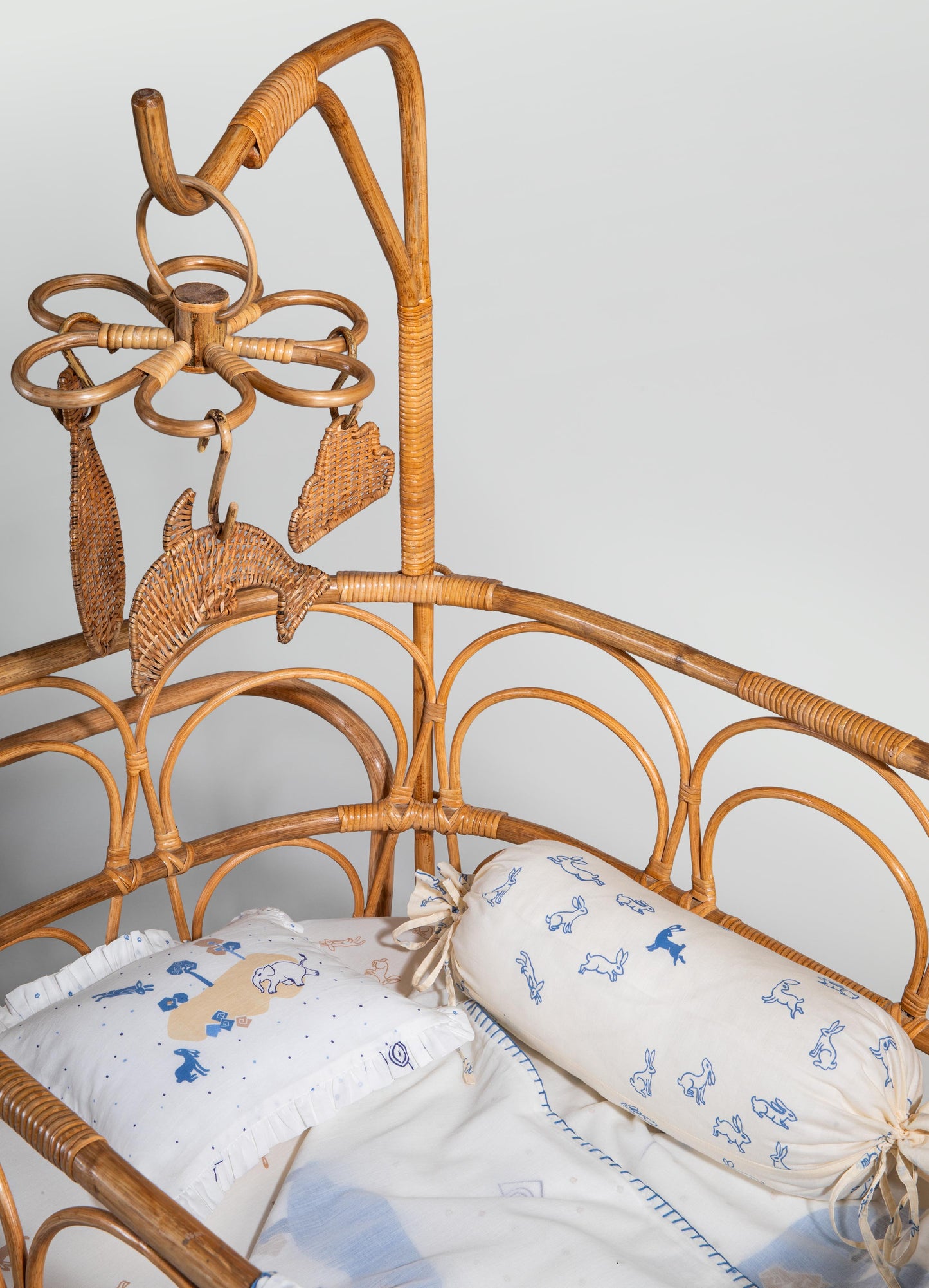 Elephant & Hare Blue Baby Bedding Set