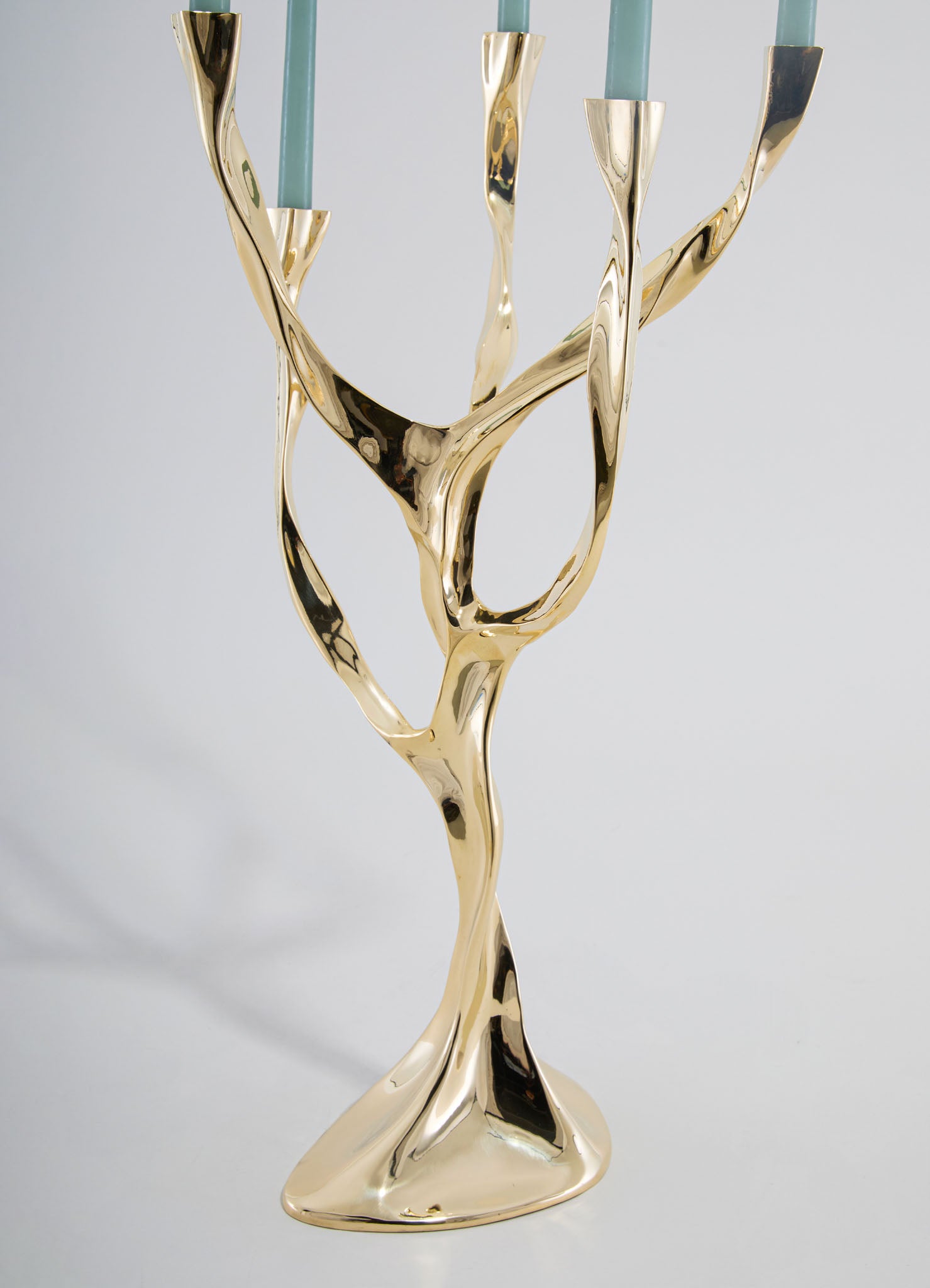 brass tree shape candle stand