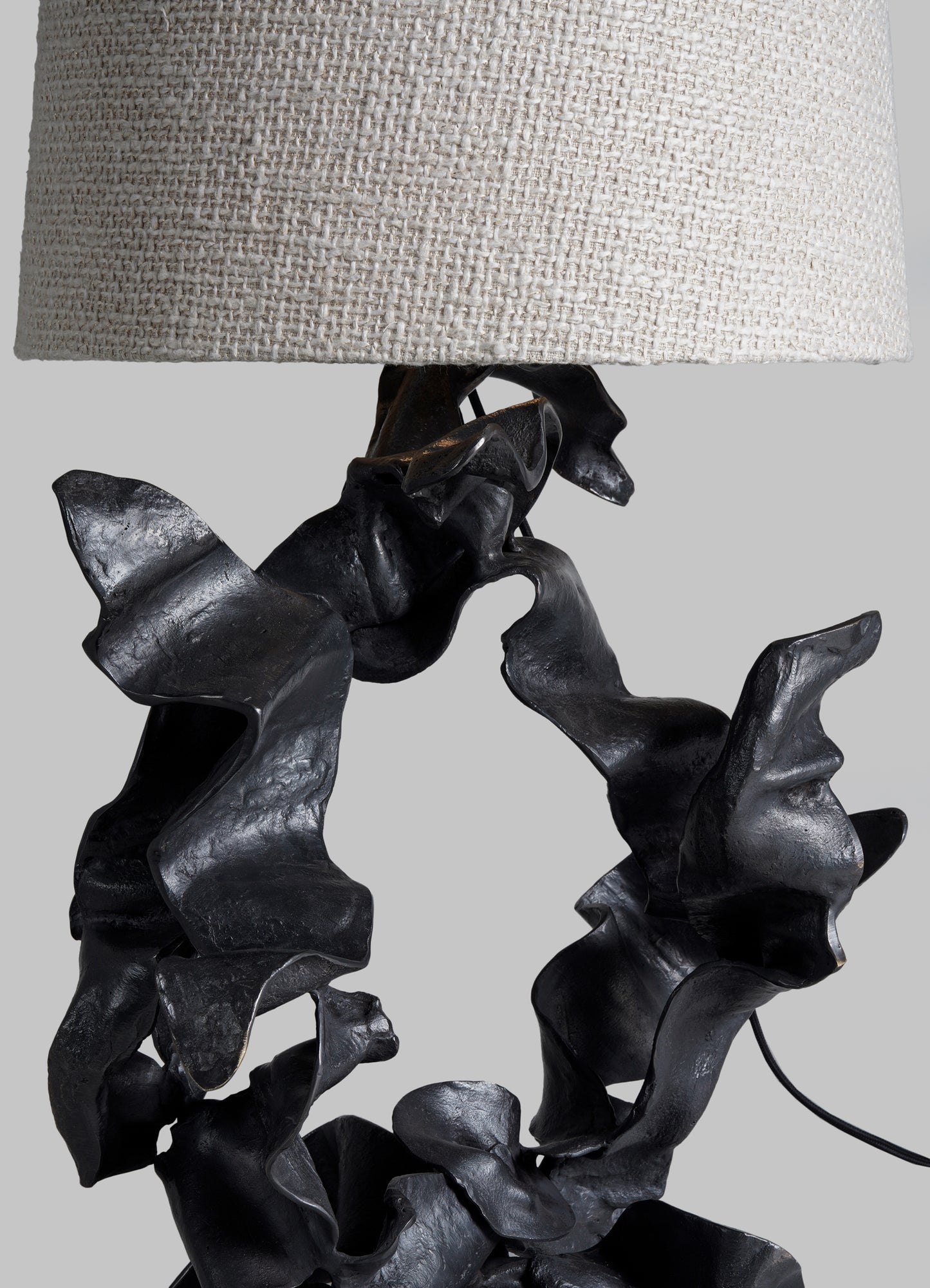 Hundred Petal Rose Bronze Table Lamp
