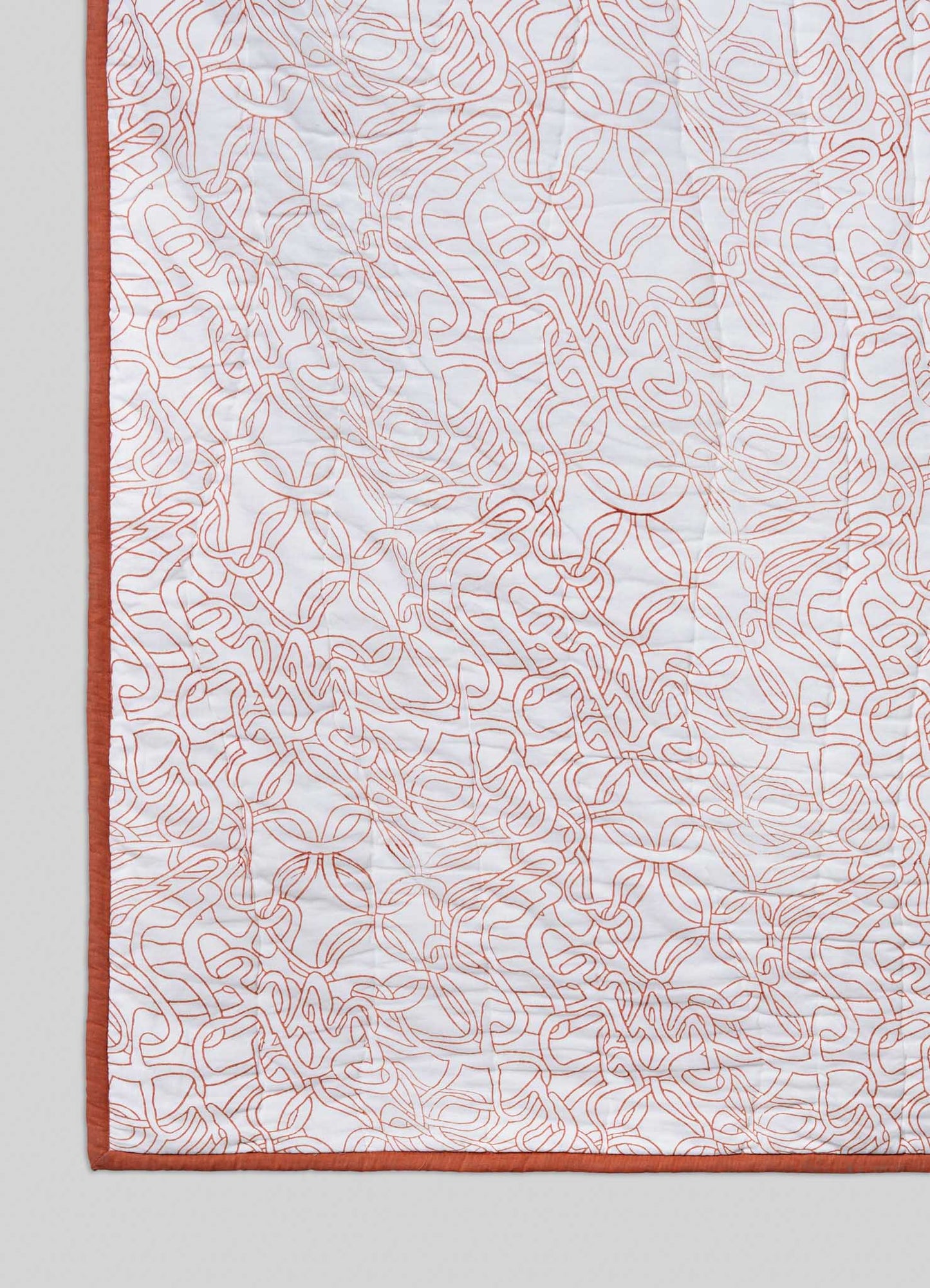 Paigah Orange & Blue King Size Quilt